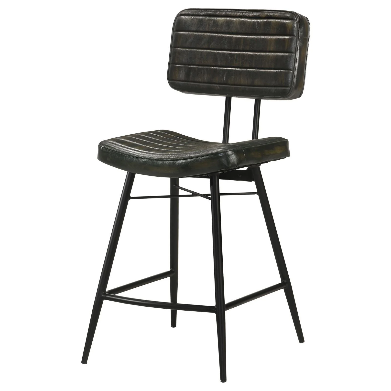 Partridge Upholstered Counter Height Stools with Footrest, Set of 2 - Image 3