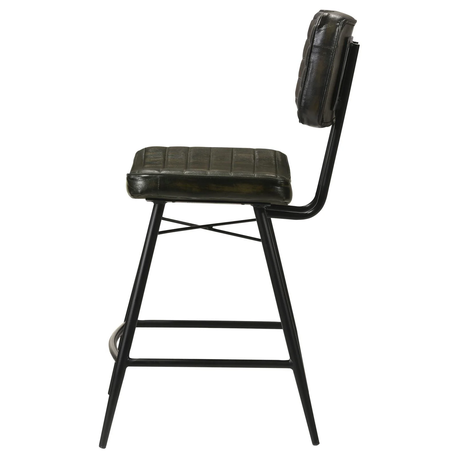 Partridge Upholstered Counter Height Stools with Footrest, Set of 2 - Image 4