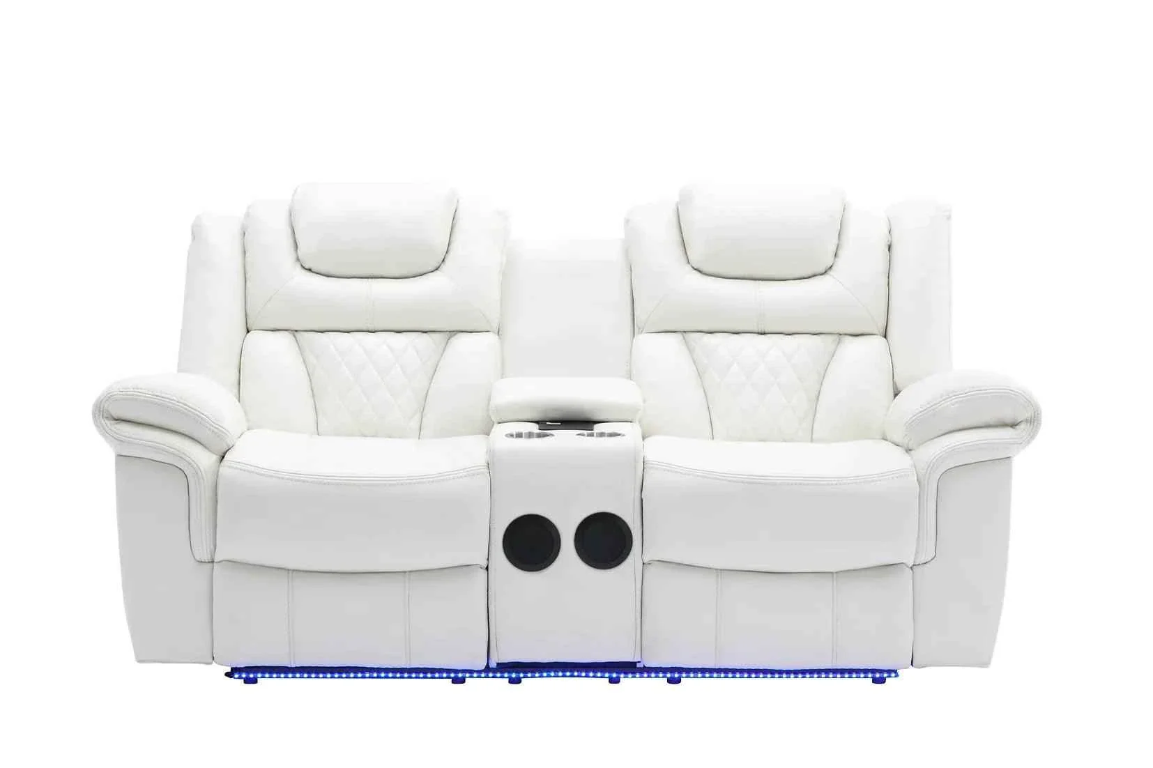 Party Time White 3-Piece Power Reclining Living Room Set - Image 3