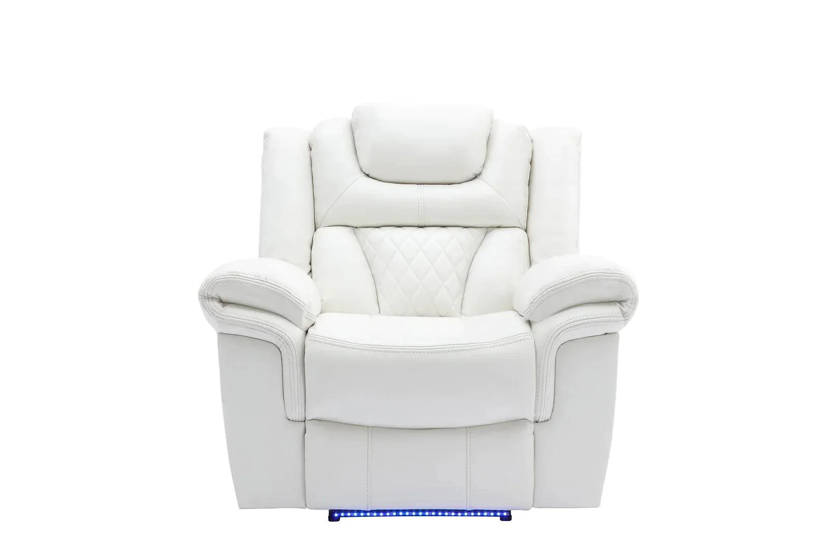 Party Time White 3-Piece Power Reclining Living Room Set - Image 4
