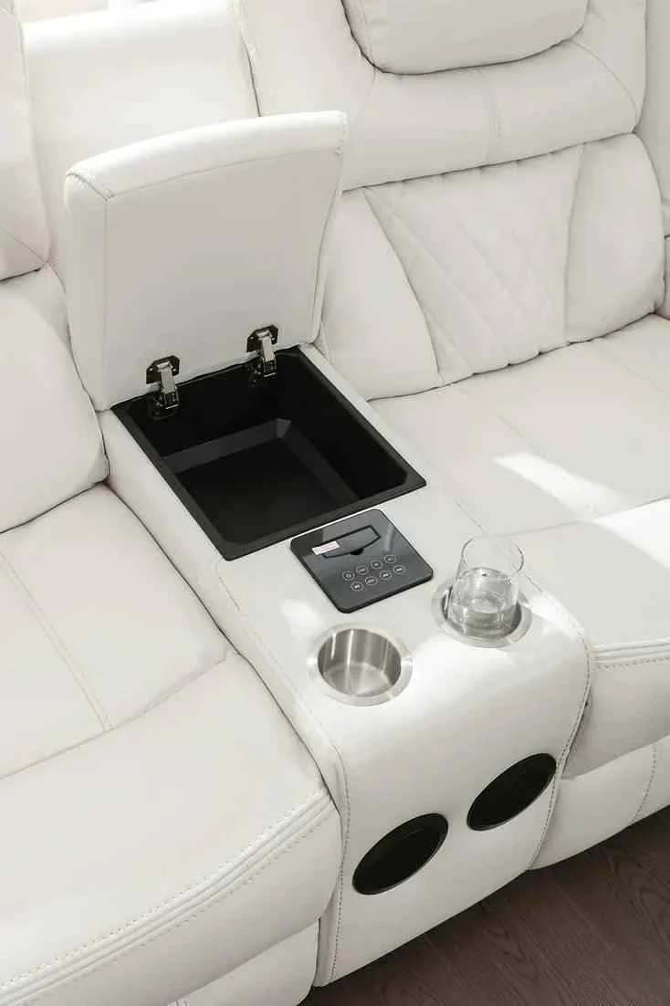Party Time White 3-Piece Power Reclining Living Room Set - Image 5