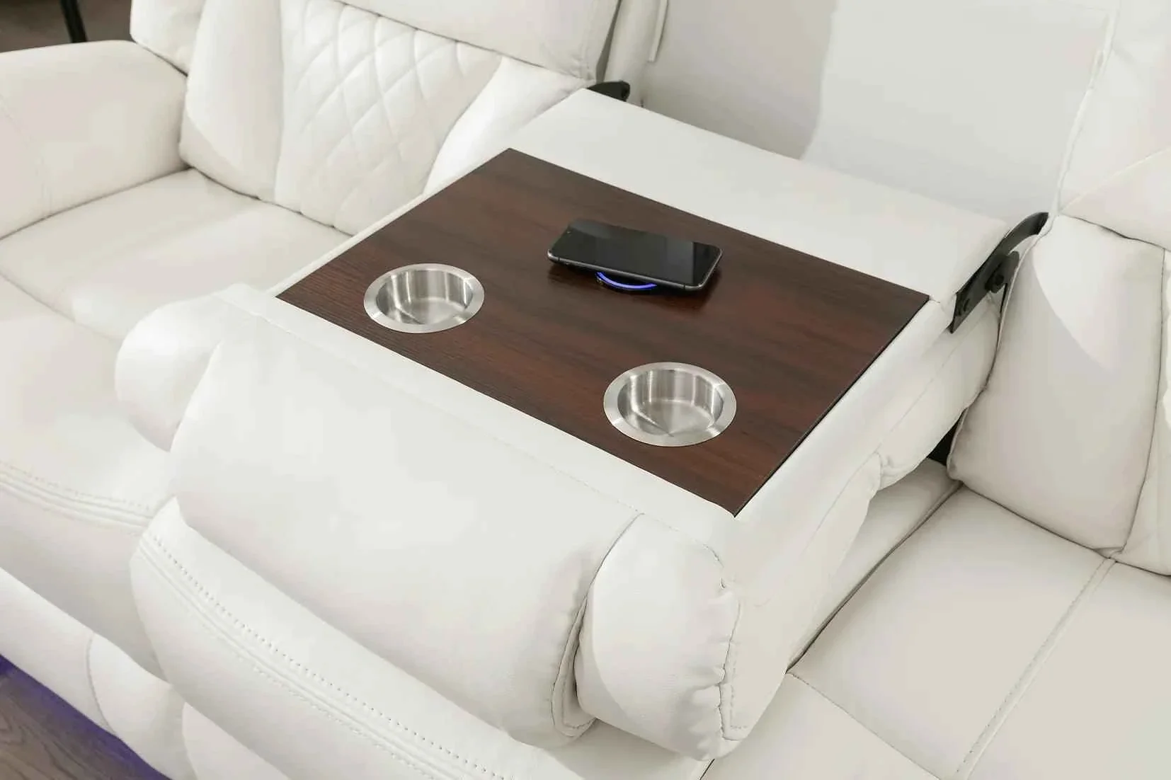 Party Time White 3-Piece Power Reclining Living Room Set - Image 6
