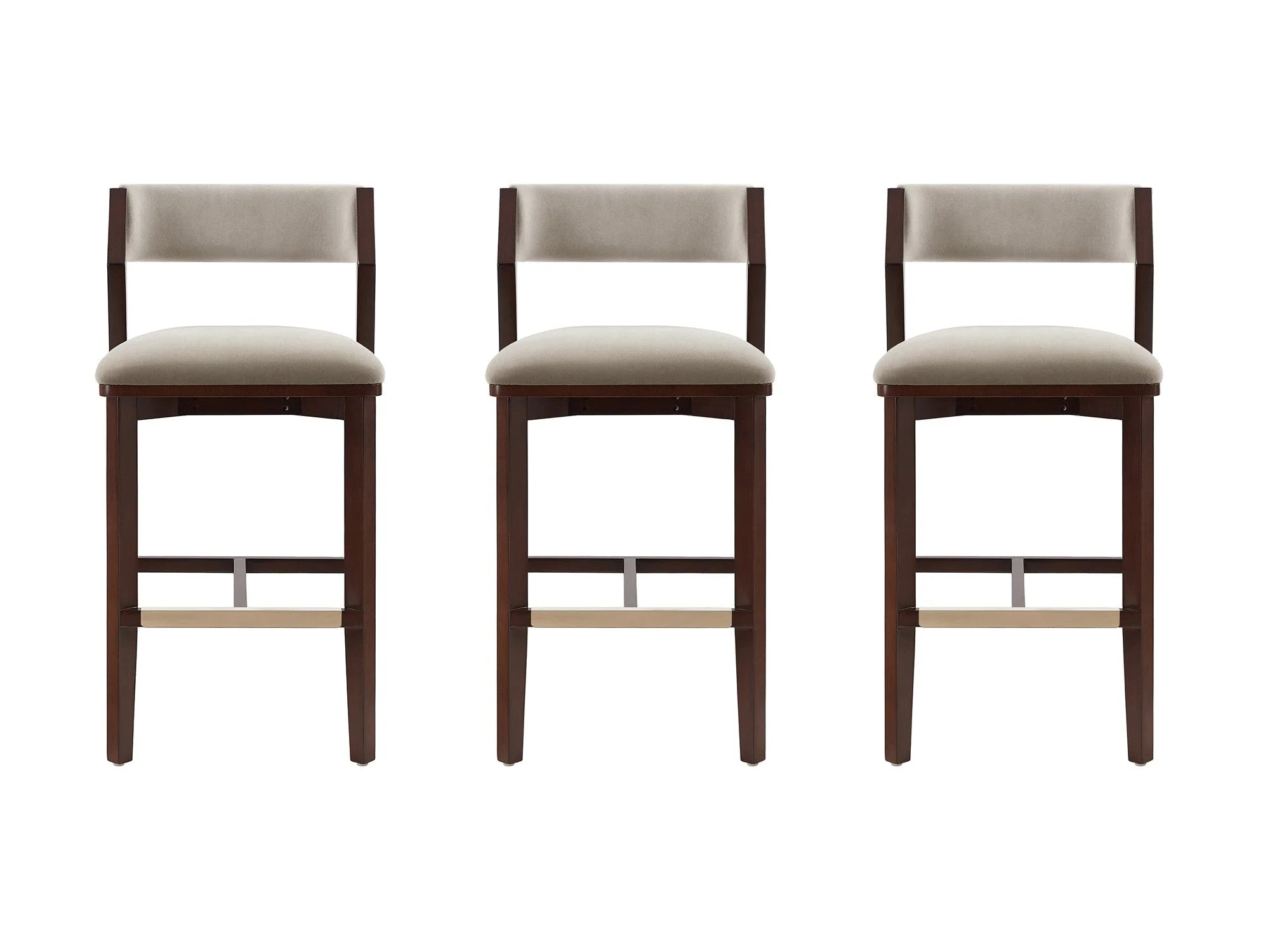 Patricia Barstool in Linen (set of 3)