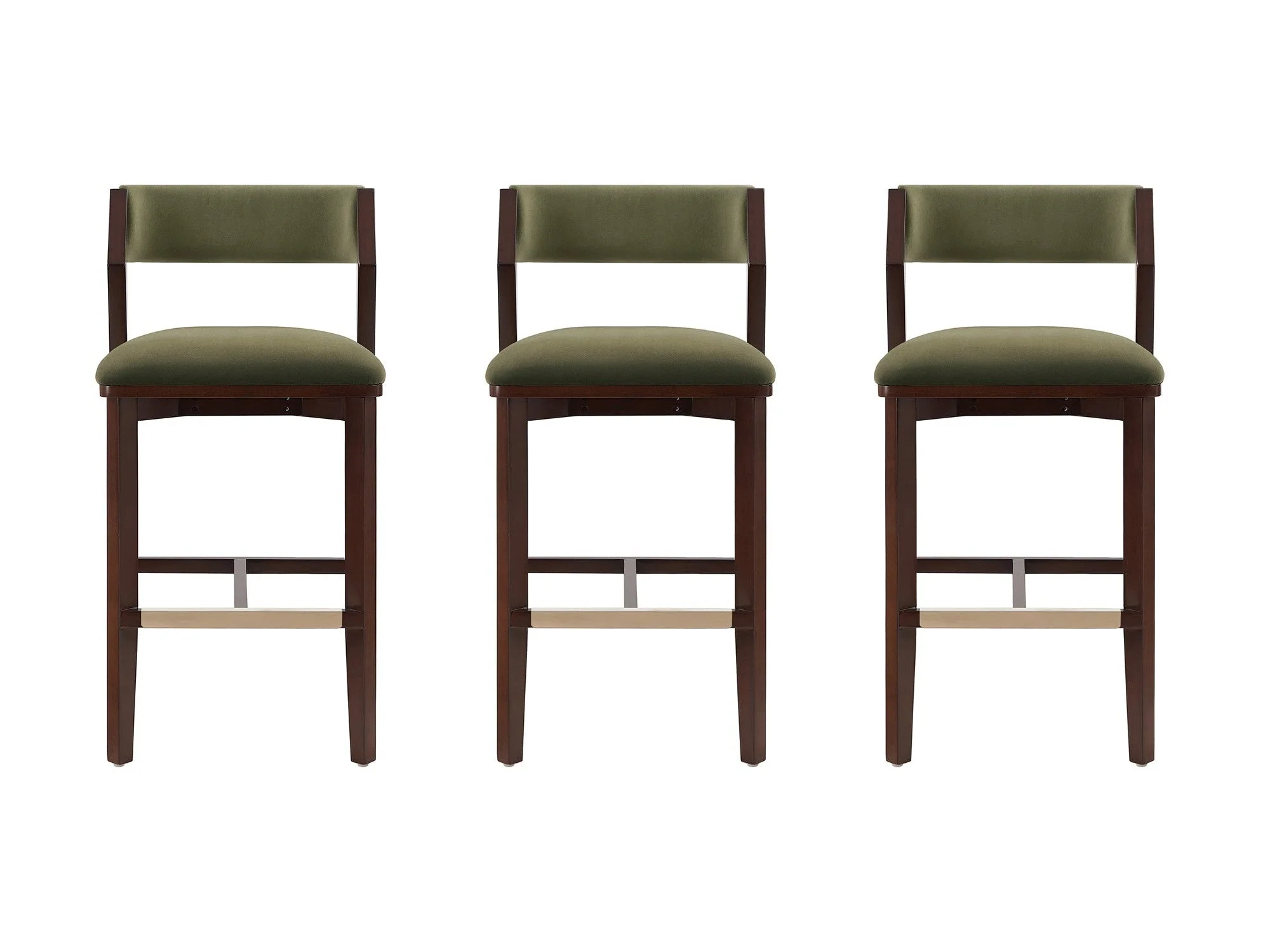 Patricia Barstool in Turtle Green (set of 3)