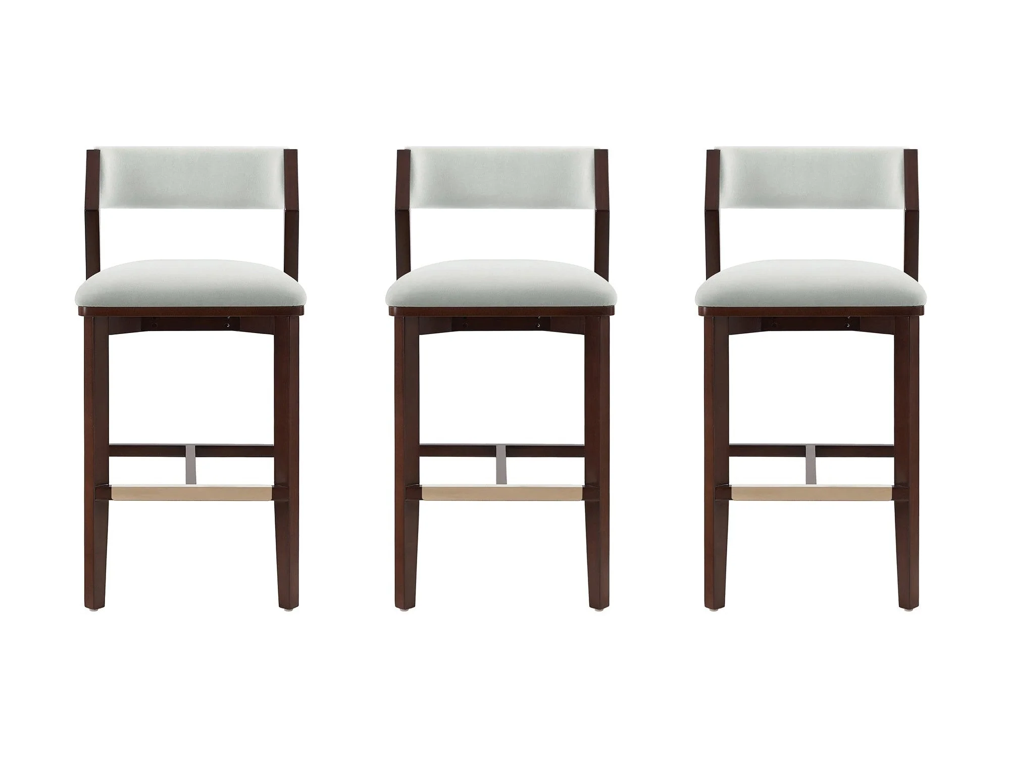 Patricia Barstool in White Glacier (set of 3)