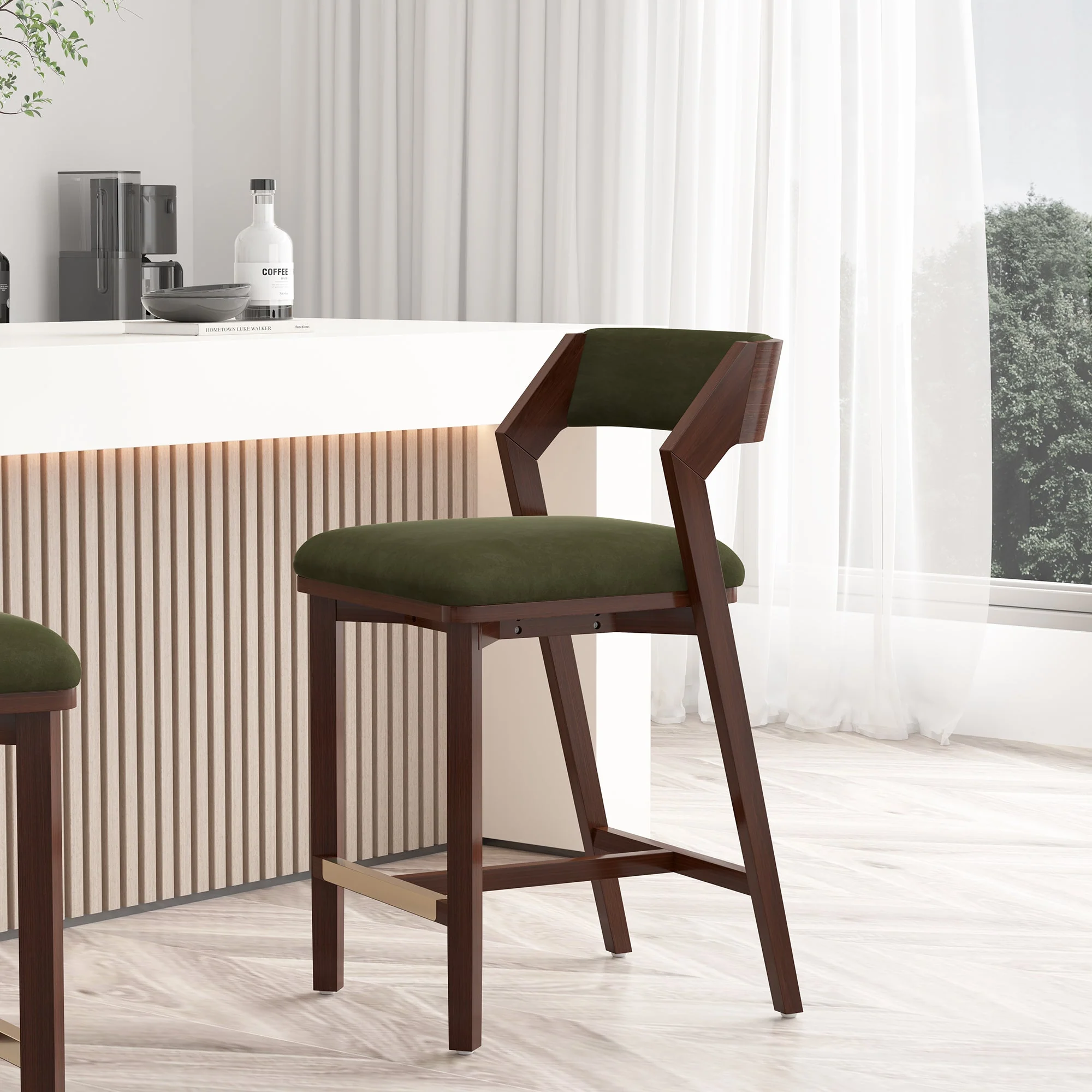 Patricia Counter Stool in Turtle Green - Image 2