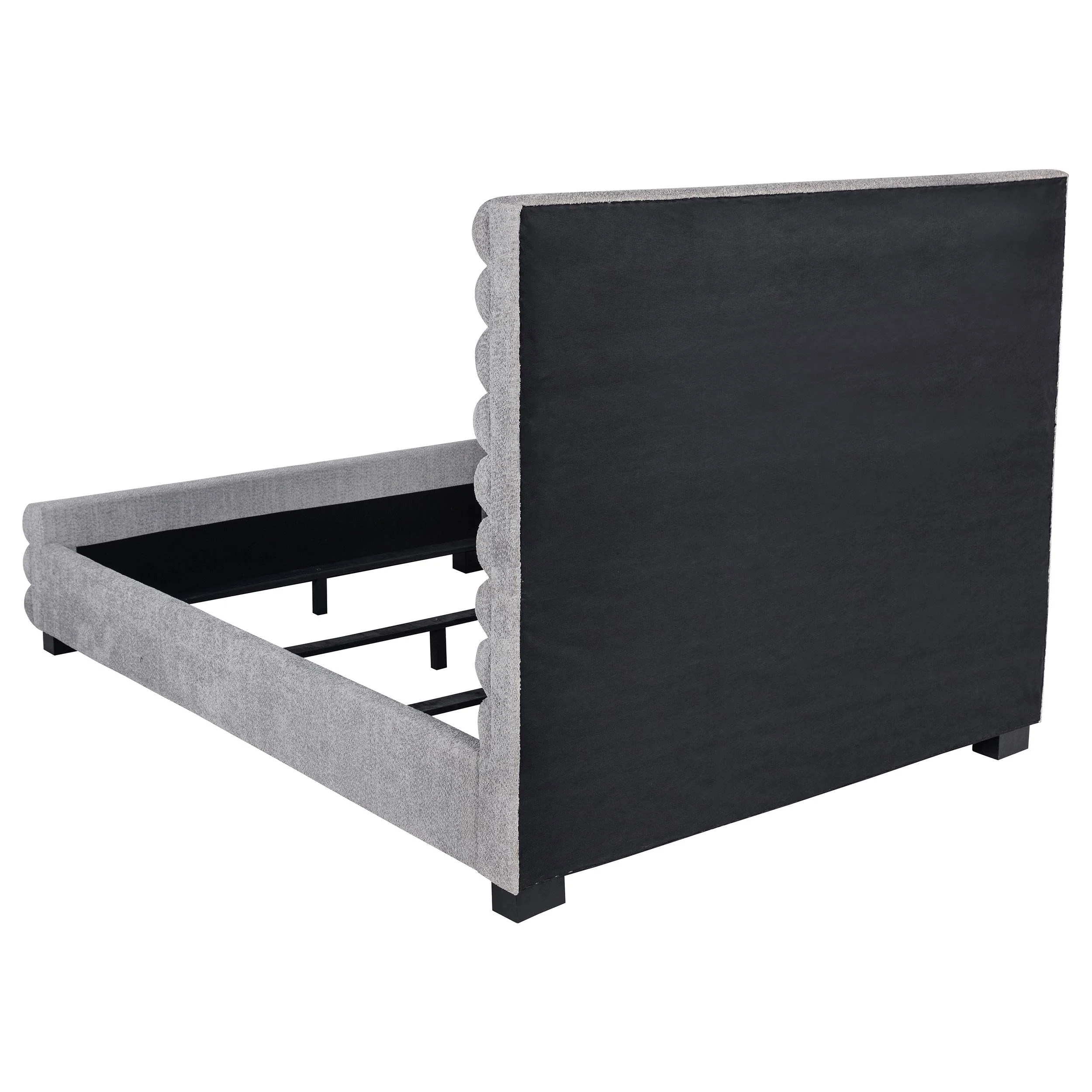 Patricia Gray 58-inch Boucle Upholstered Eastern King Bed - Image 7