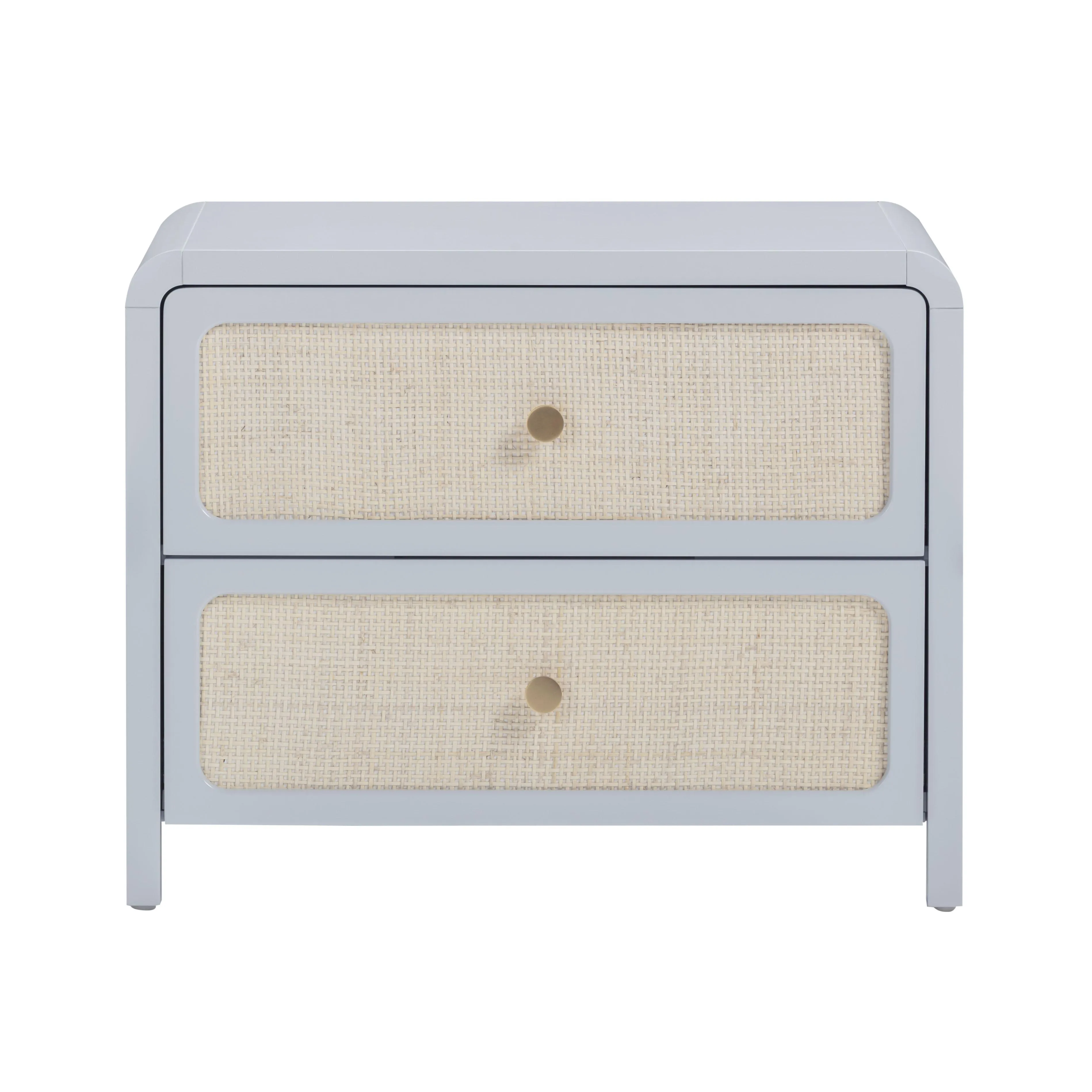 Patty Rattan 2 Drawer Nightstand - Image 12