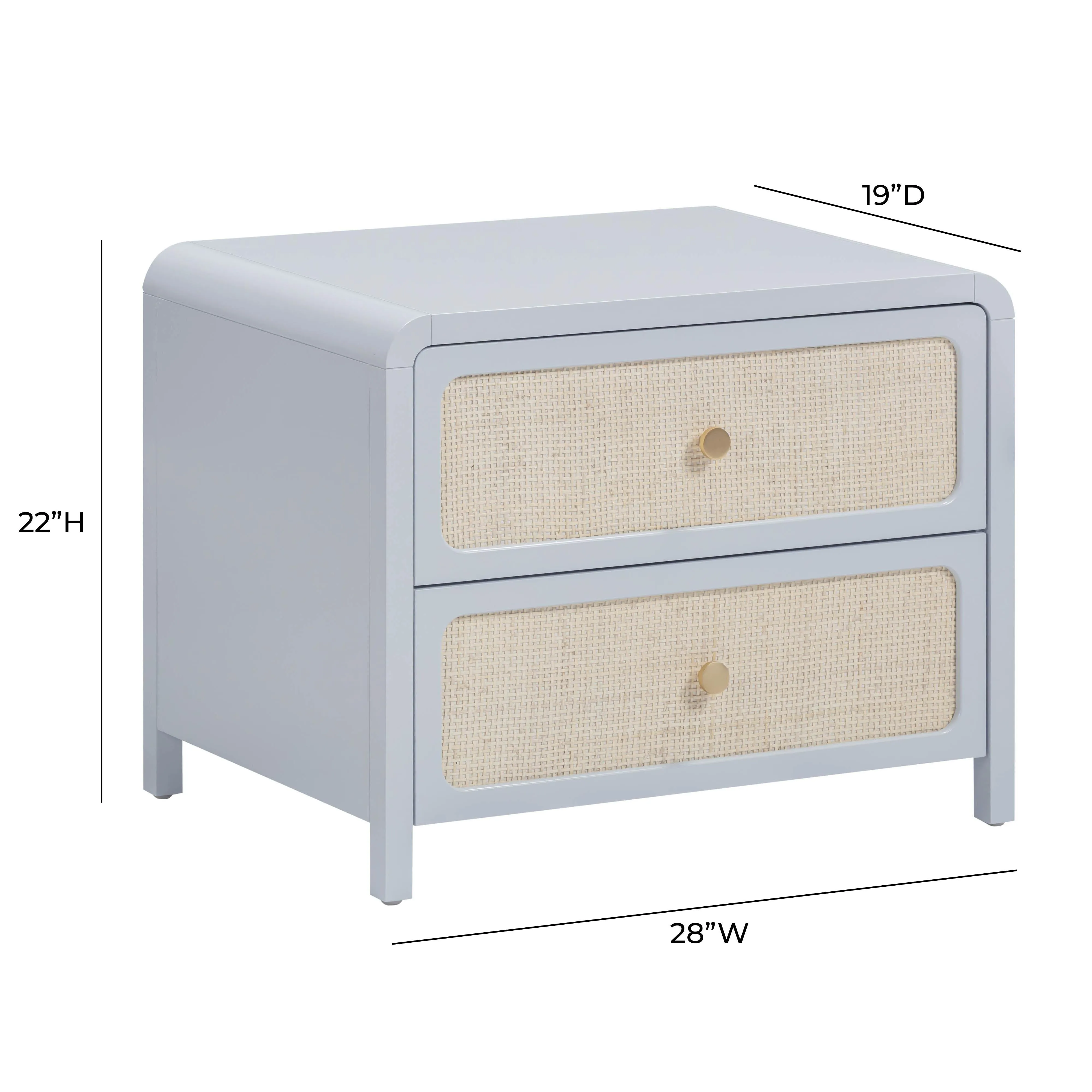 Patty Rattan 2 Drawer Nightstand - Image 18