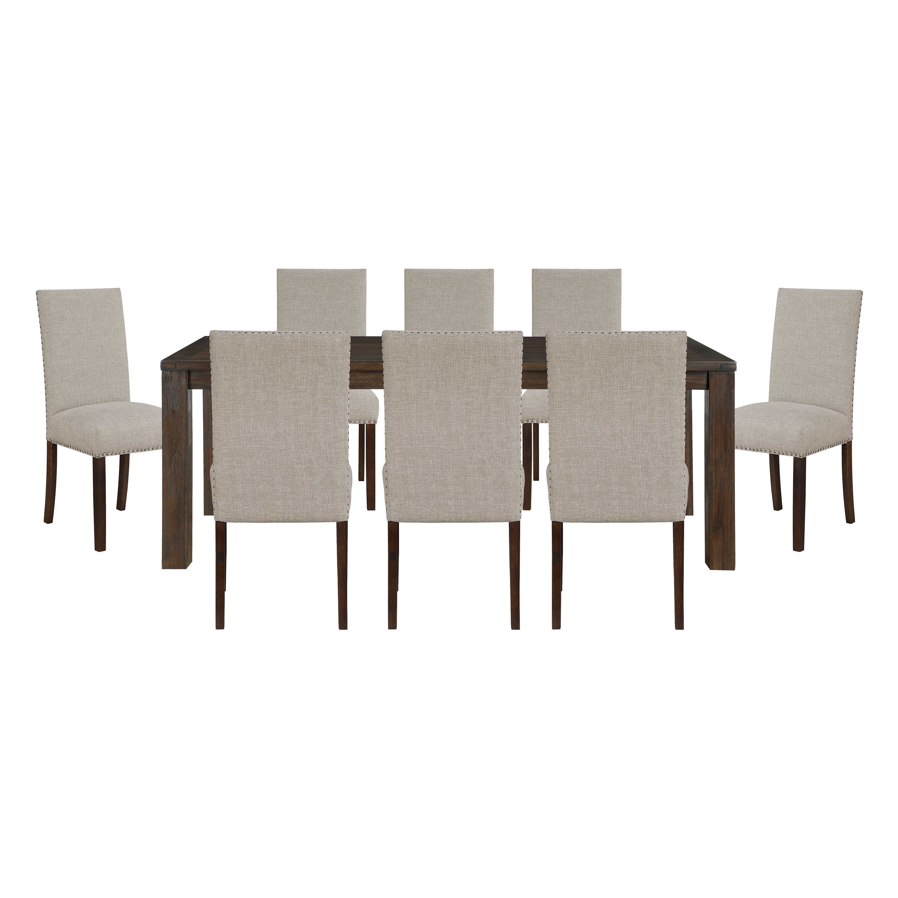 Paulson Dark Brown/Taupe 79" Dining Room Set - Image 2