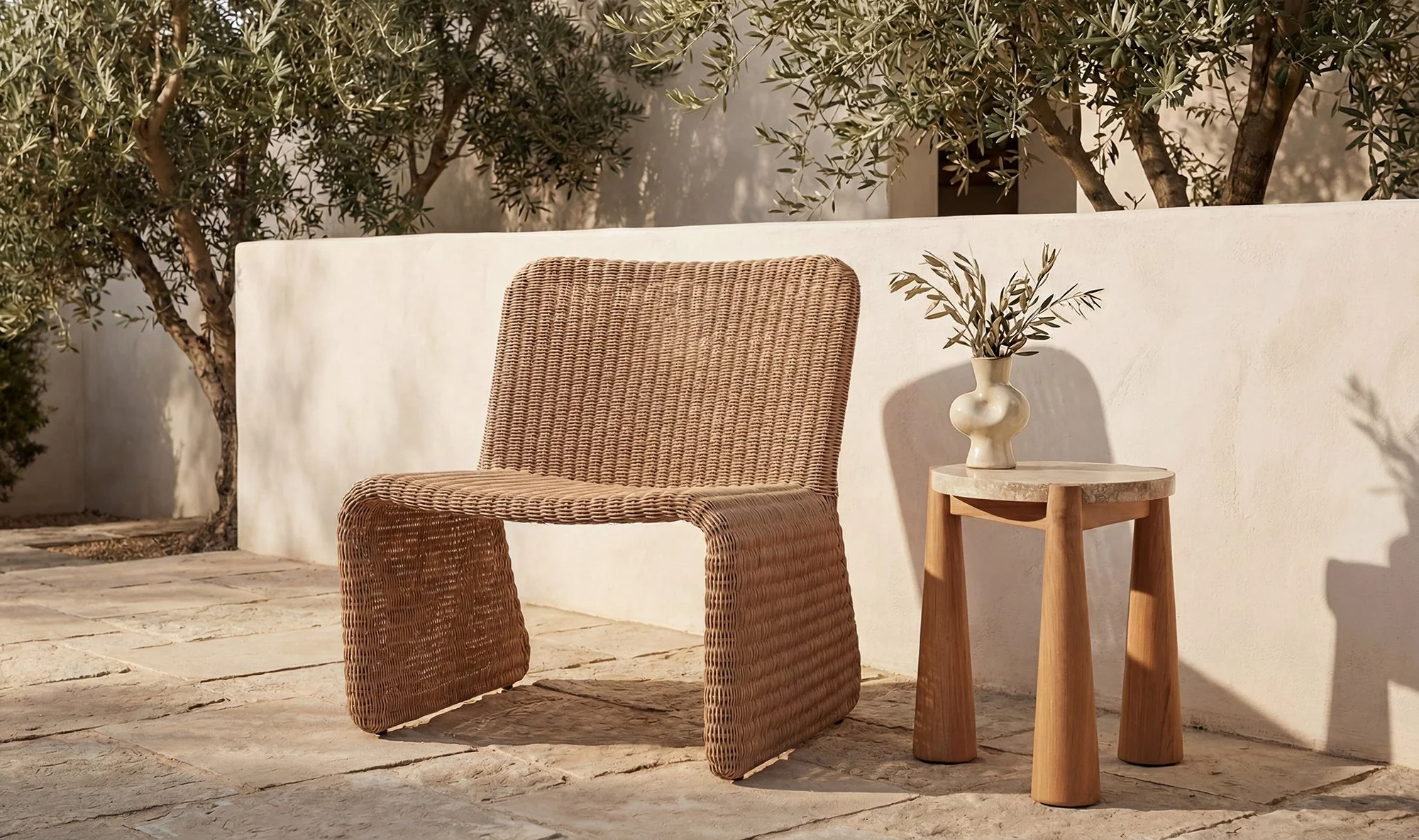 Pax Outdoor Side Table Natural - Image 5
