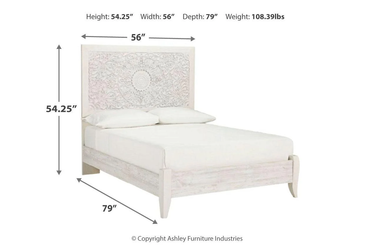 Paxberry Whitewash Full Panel Bed - Image 5