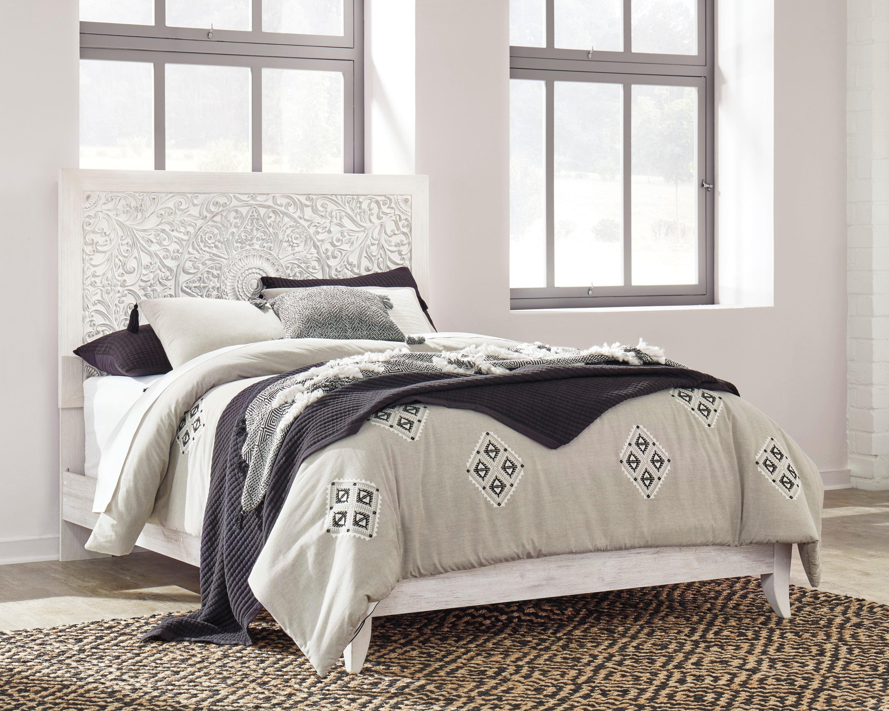 Paxberry Whitewash Panel Bedroom Set - Image 2