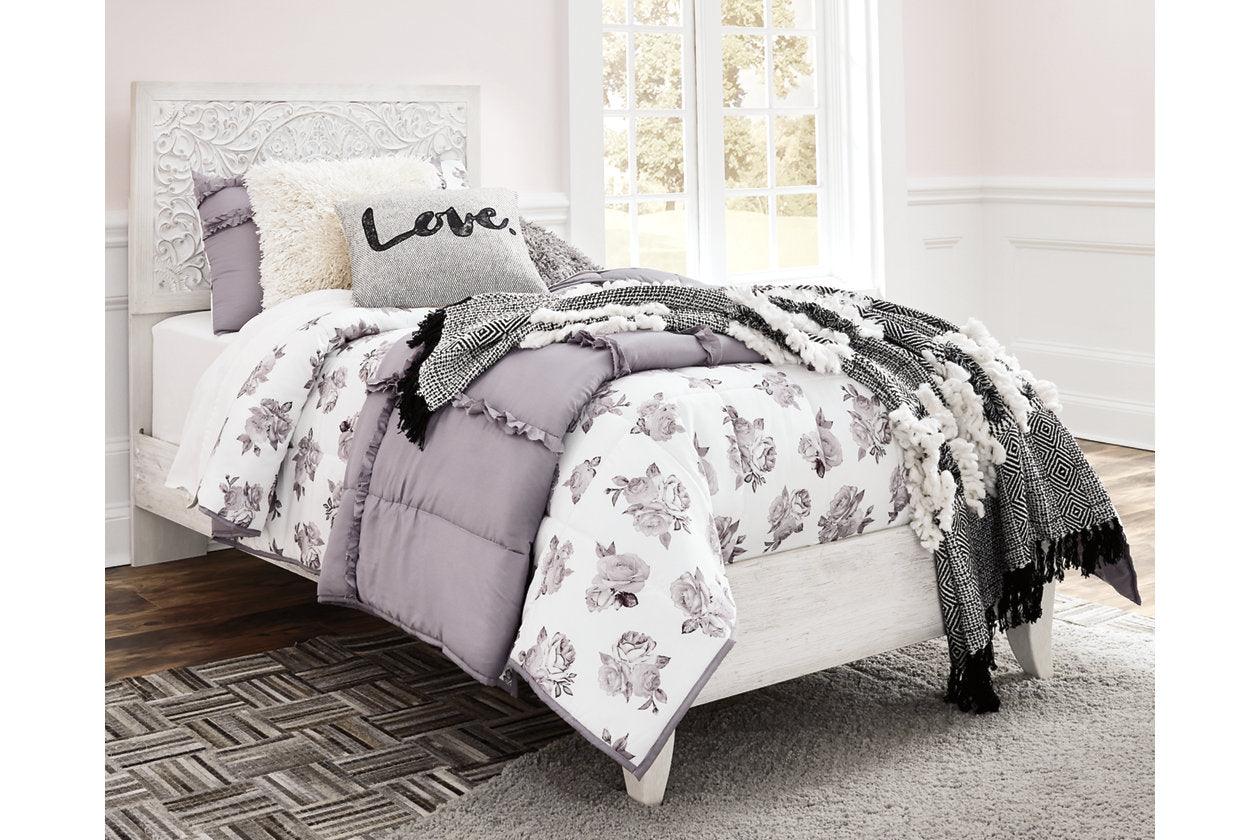 Paxberry Whitewash Twin Panel Bed - Image 2