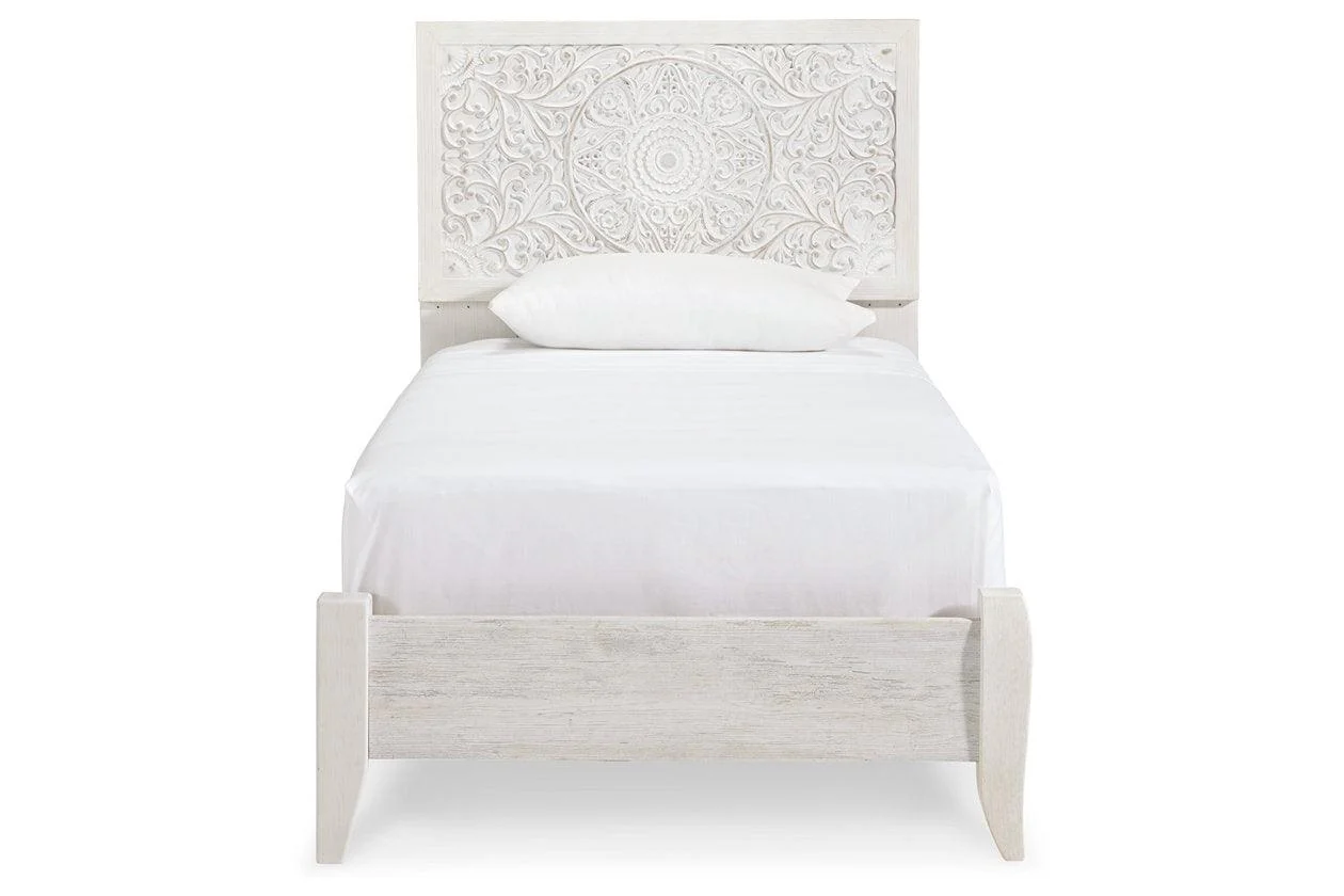 Paxberry Whitewash Twin Panel Bed - Image 6