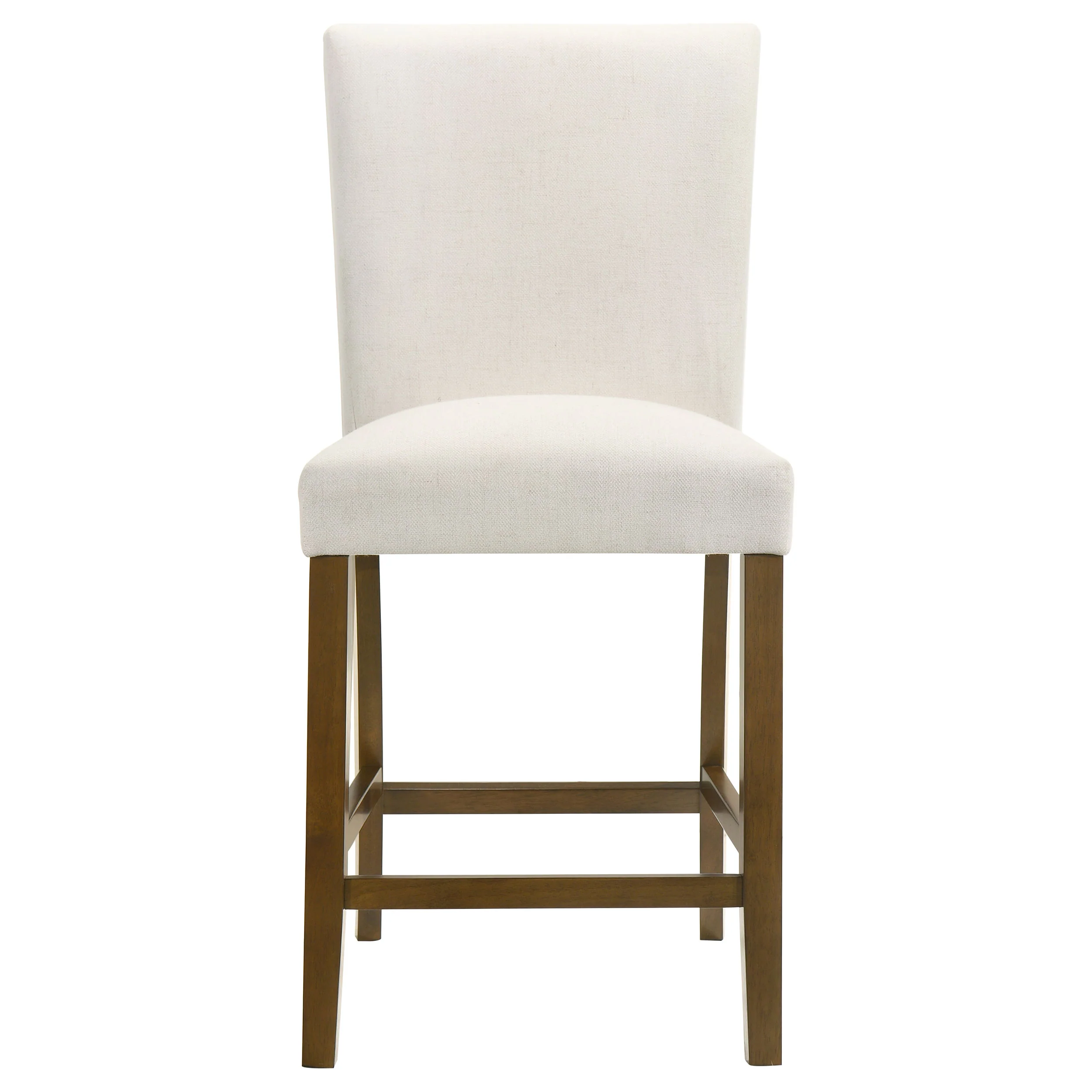 Paxton Beige 5-piece Round Glass Top Counter Height Dining Set - Image 4