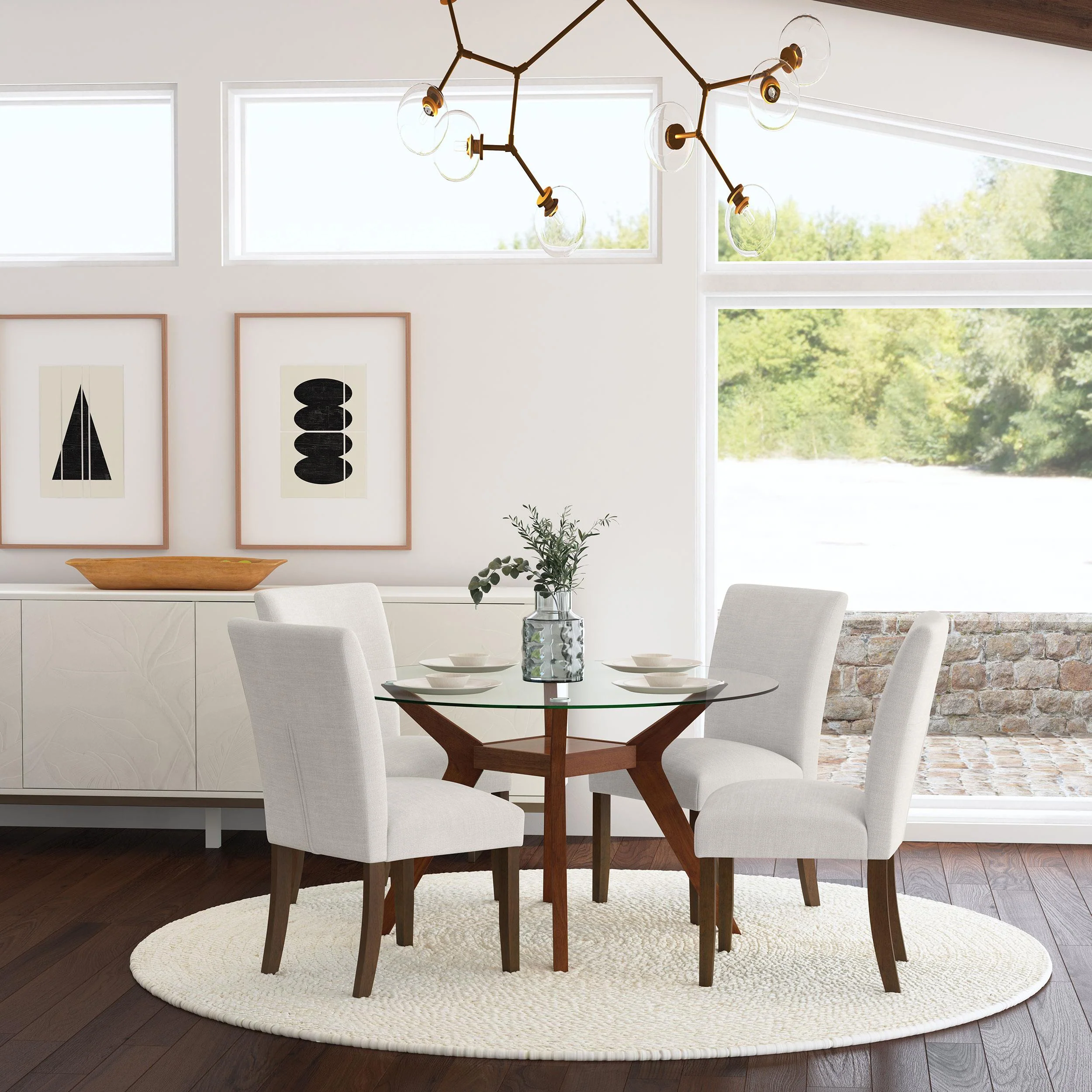 Paxton Beige Upholstered Dining Side Chair, Set of 2 - Image 10