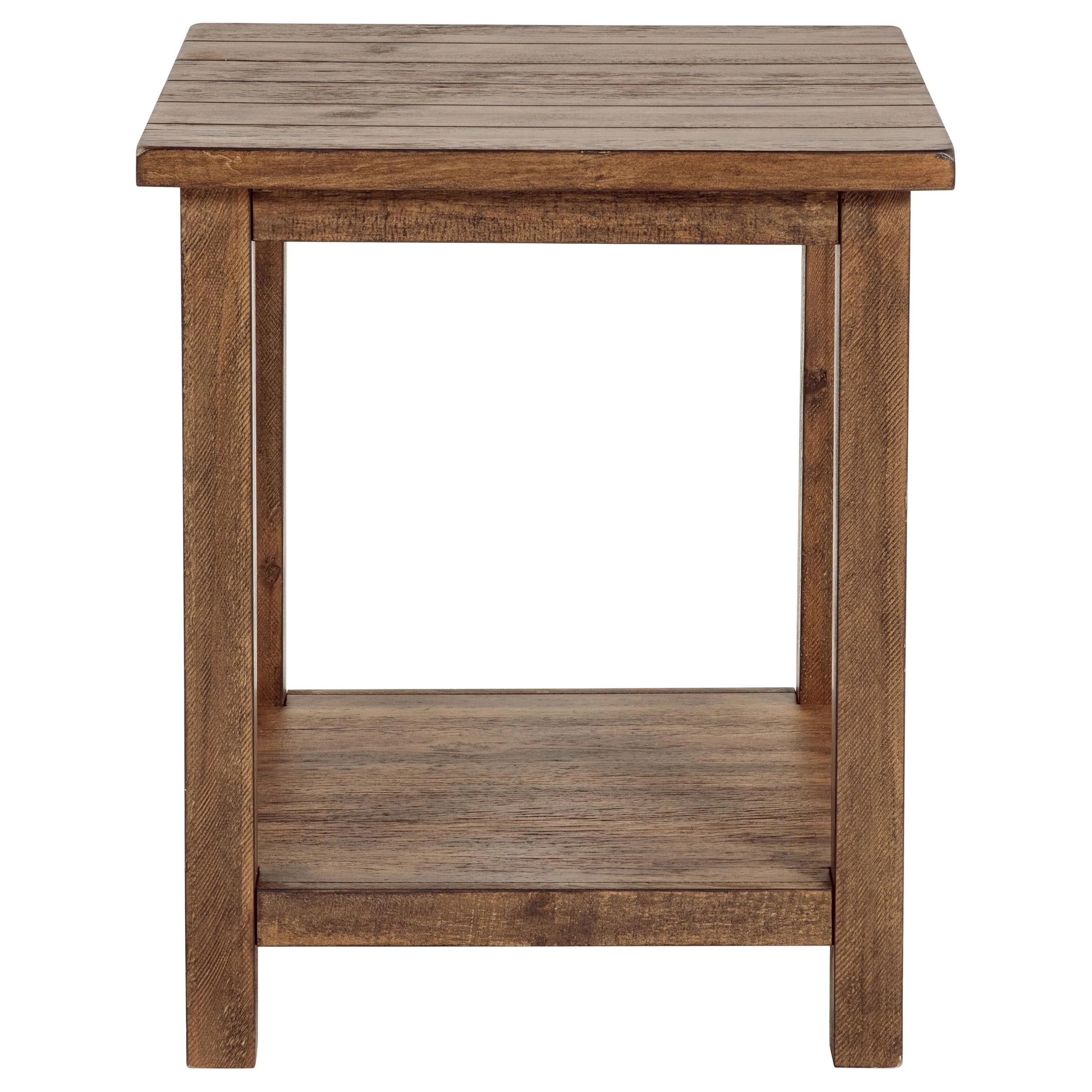 Payne Distressed Brown 2-Piece Coffee and End Table Set - Image 4