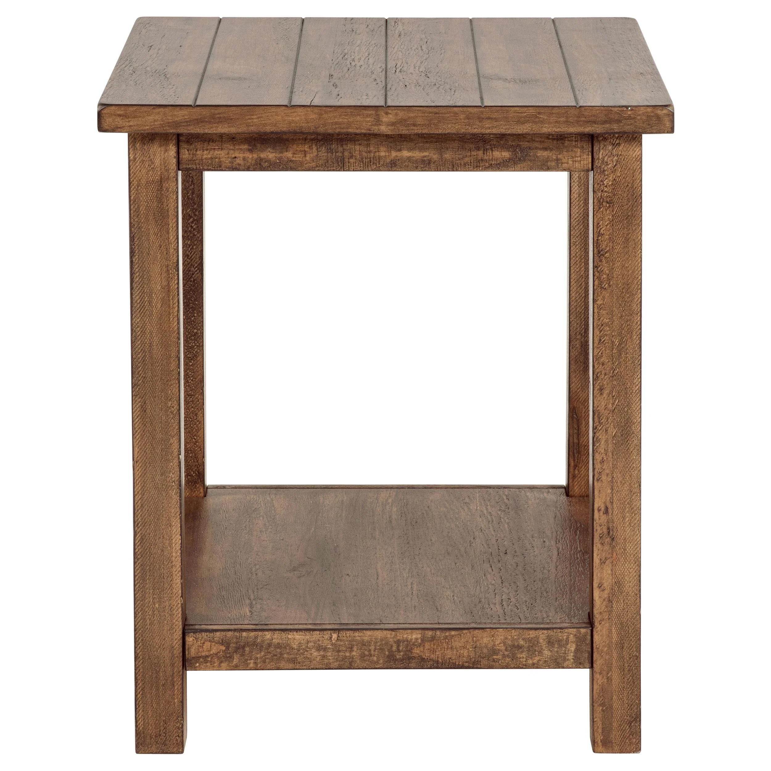 Payne Distressed Brown 2-Piece Coffee and End Table Set - Image 5