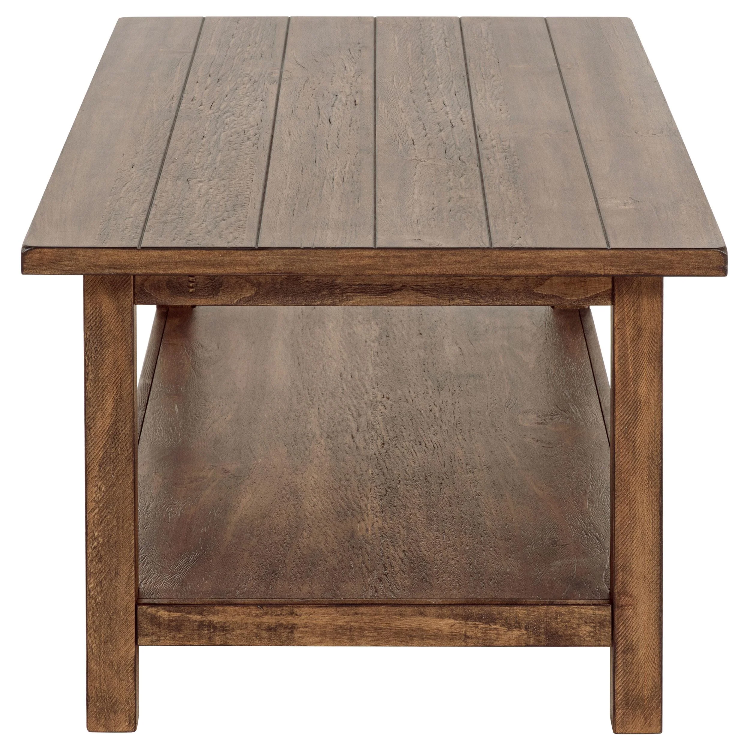 Payne Distressed Brown 2-Piece Coffee and End Table Set - Image 8
