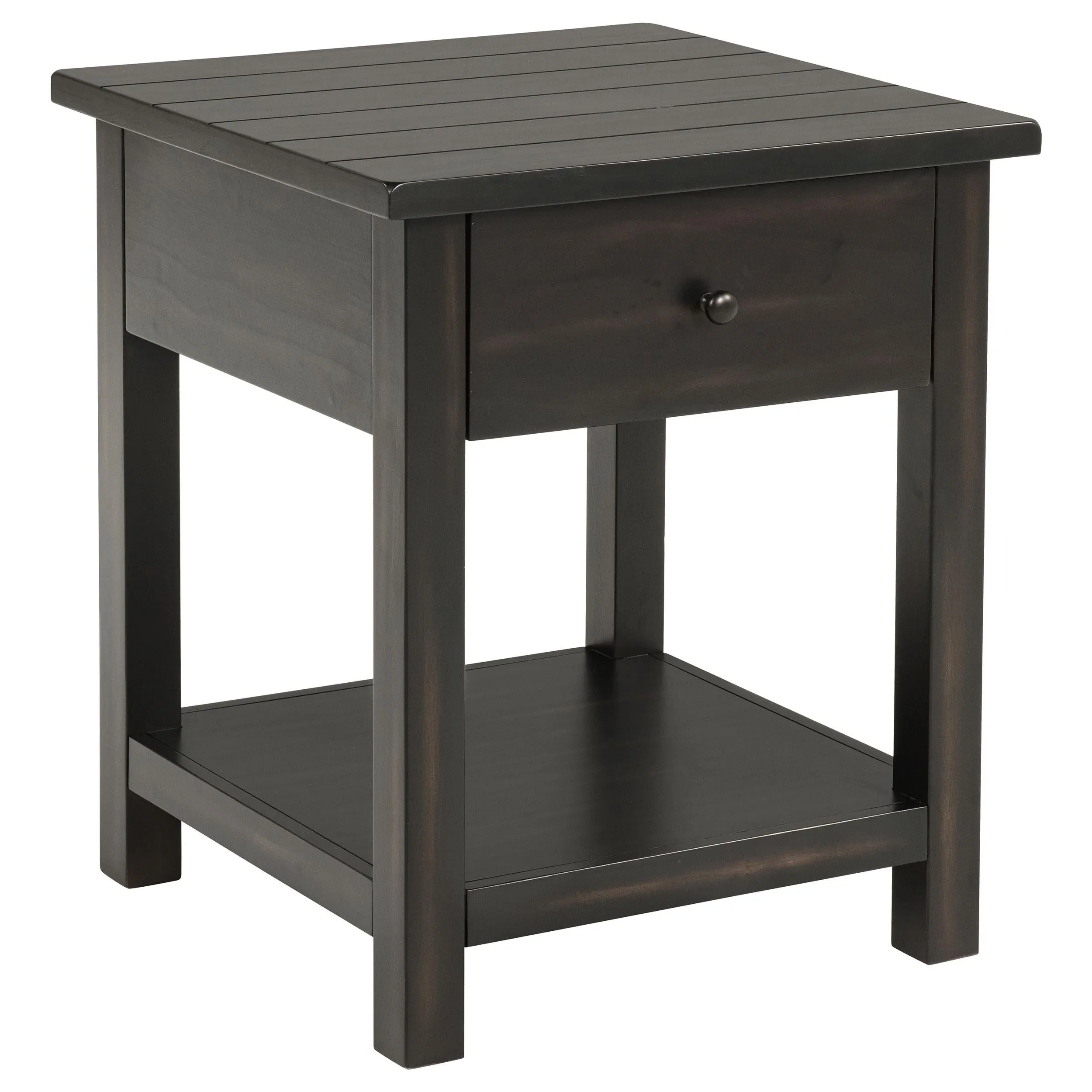 Payne Distressed Java 3-Piece Coffee and 1-Drawer End Table Set - Image 3