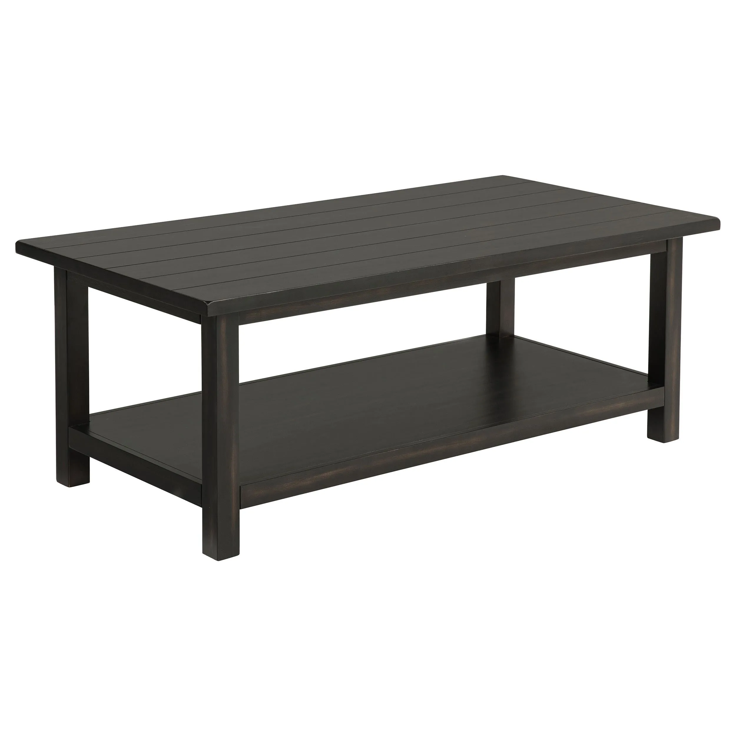Payne Distressed Java 3-Piece Coffee and 1-Drawer End Table Set - Image 6