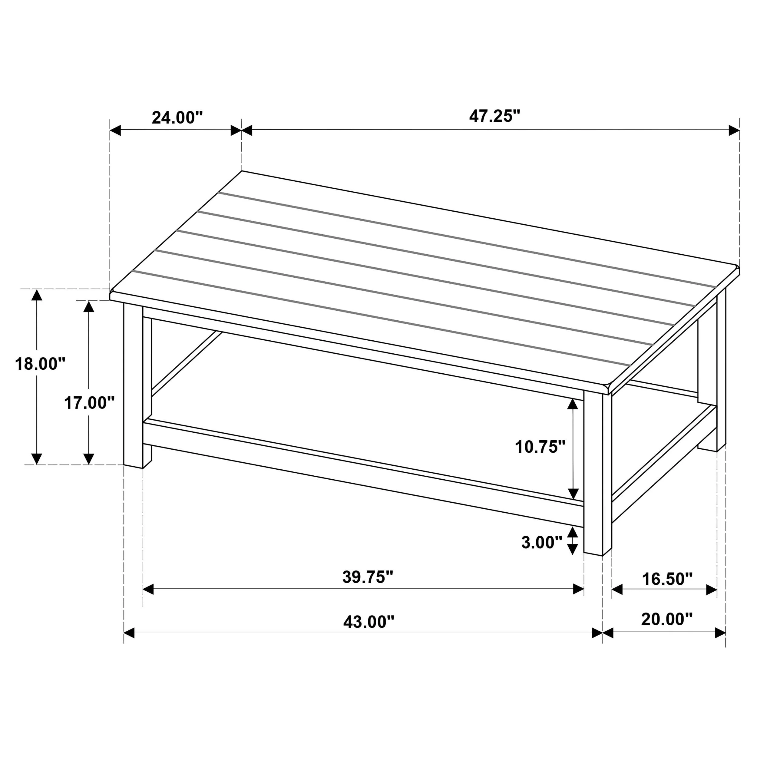 Payne Distressed White 2-Piece Coffee and 1-Drawer End Table Set - Image 13