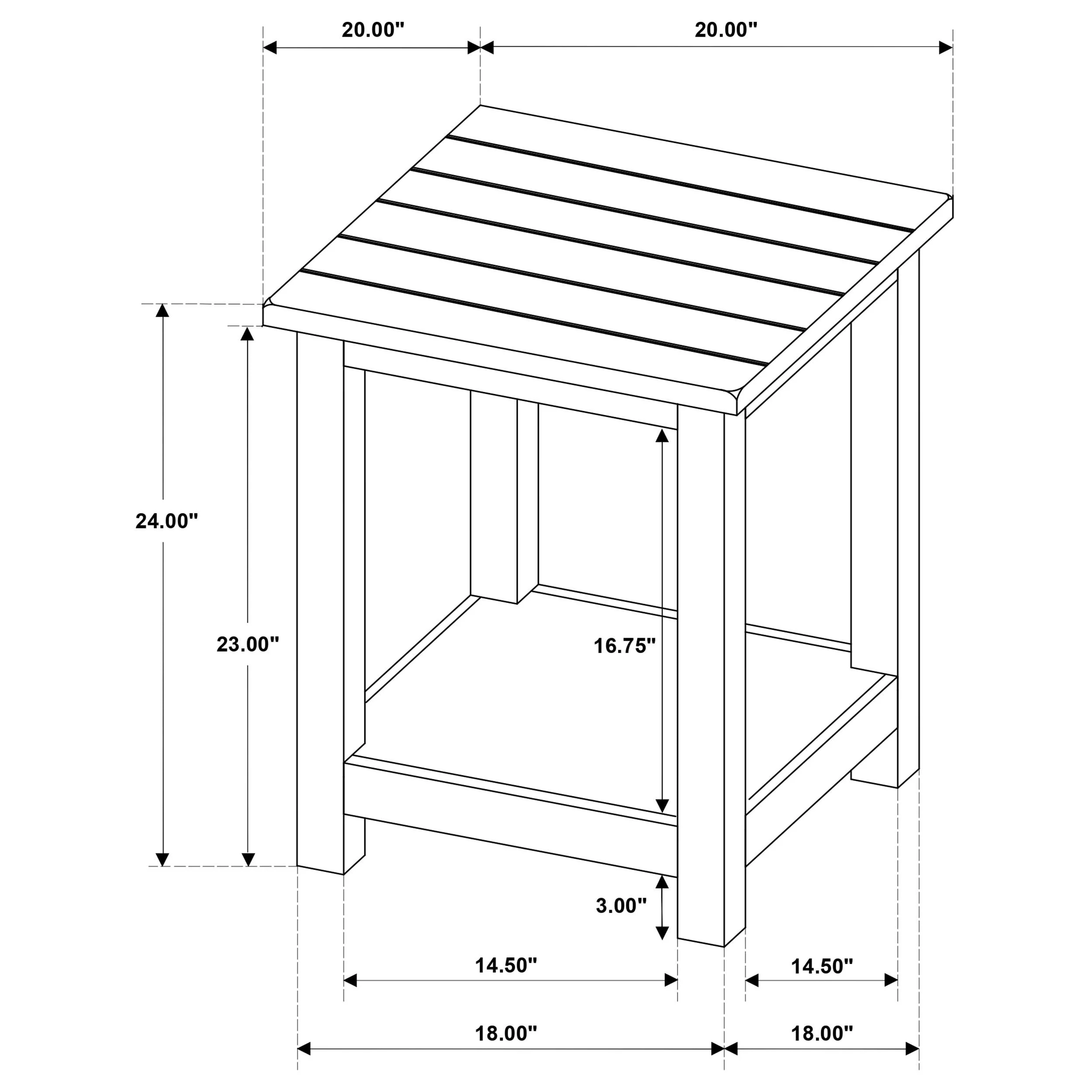 Payne Distressed White 3-Piece Coffee and End Table Set - Image 12