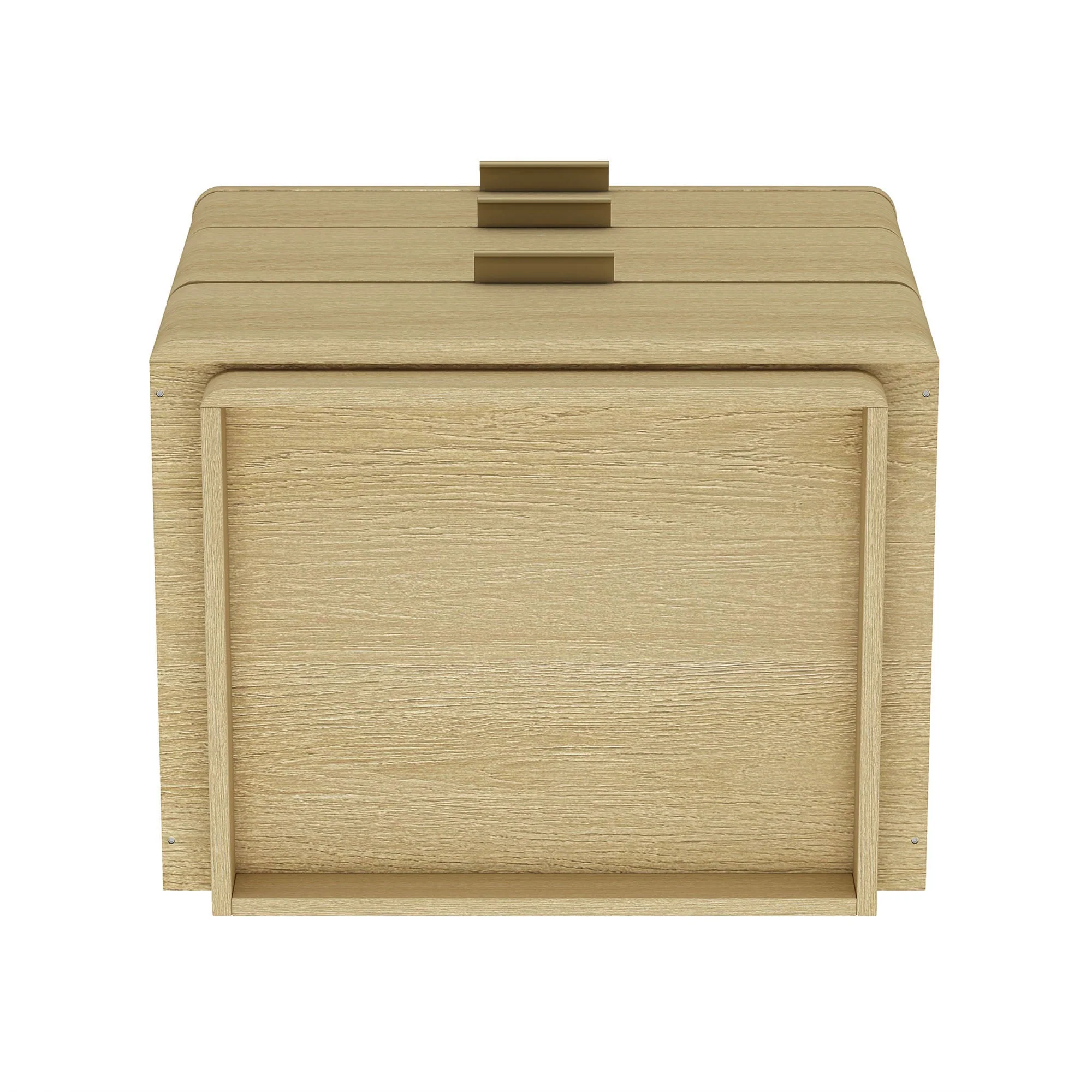 Payton Nightstand in Natural Oak and Gold - Image 10