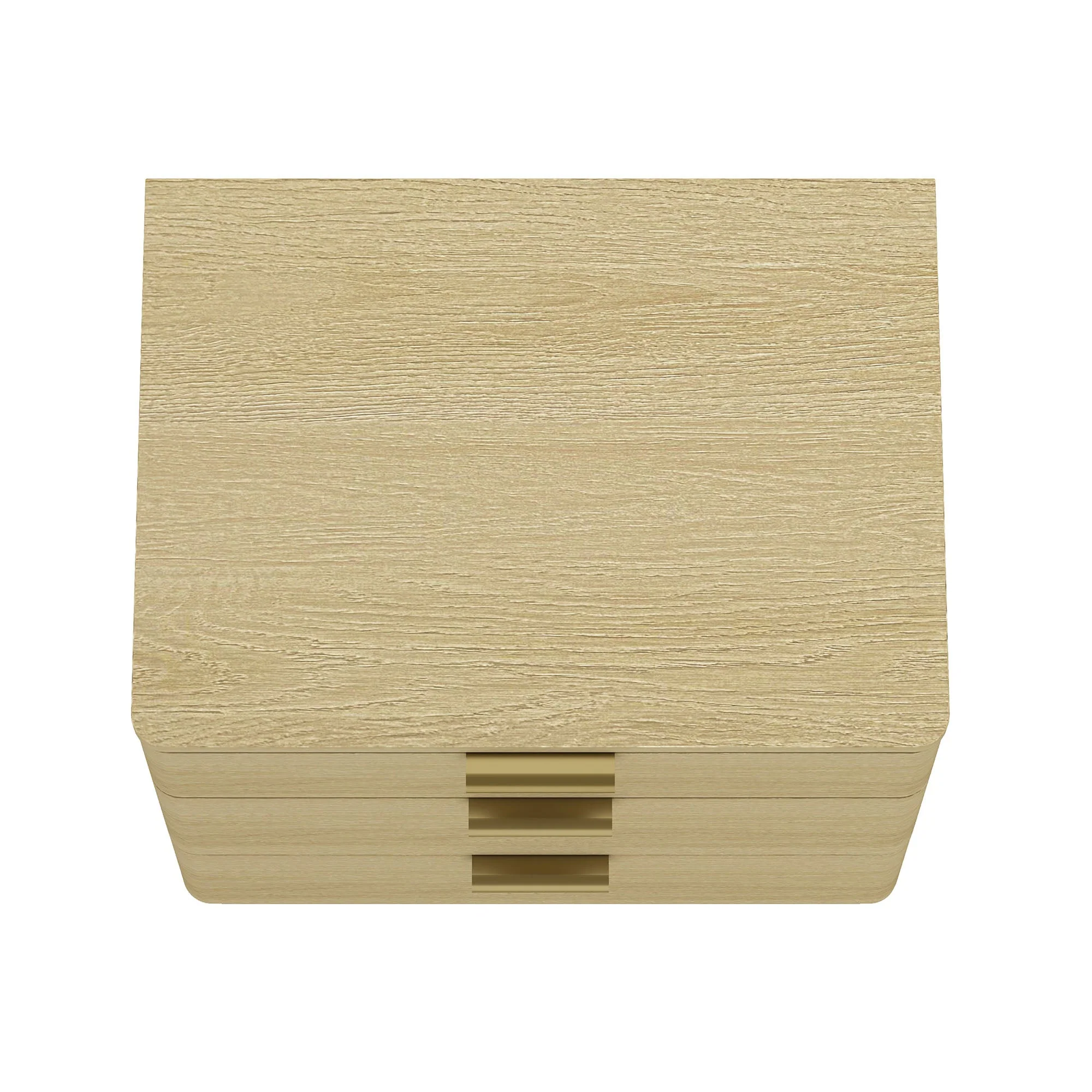 Payton Nightstand in Natural Oak and Gold - Image 9