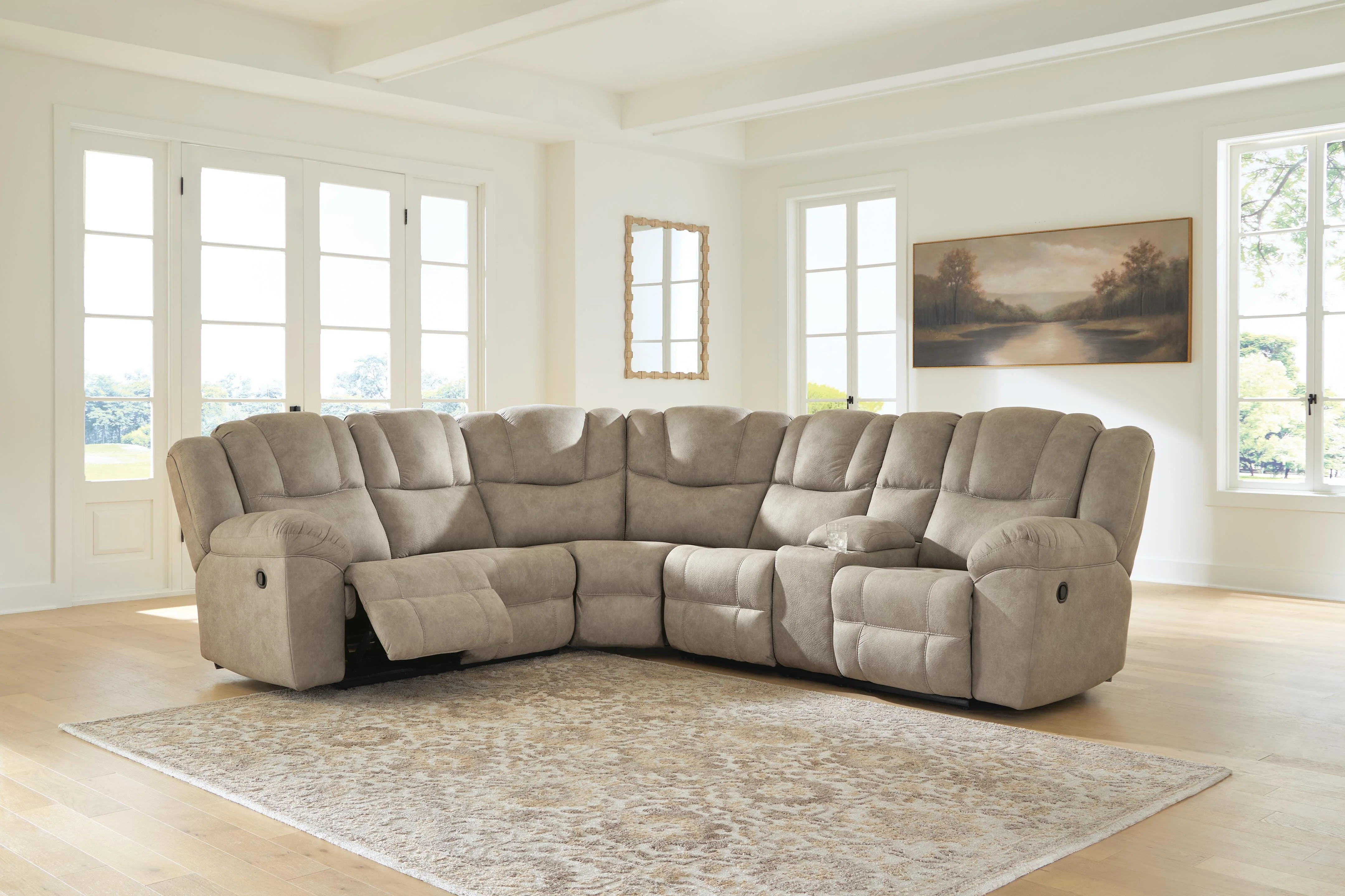 Pearce-Pike Birch 3-Piece Reclining Sectional with Console - Image 2