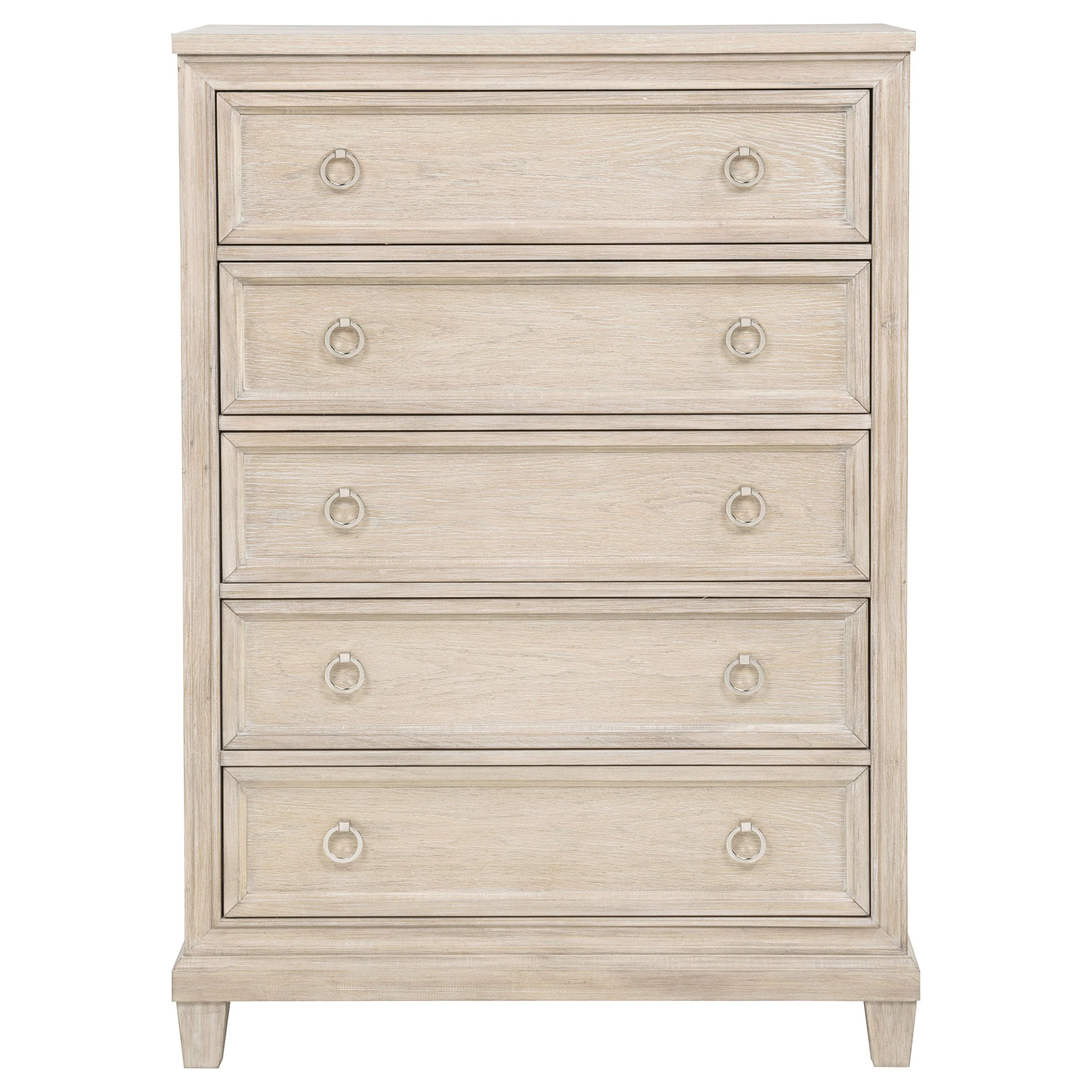 Pembroke Washed Oak 5-drawer Chest of Drawers - Image 3