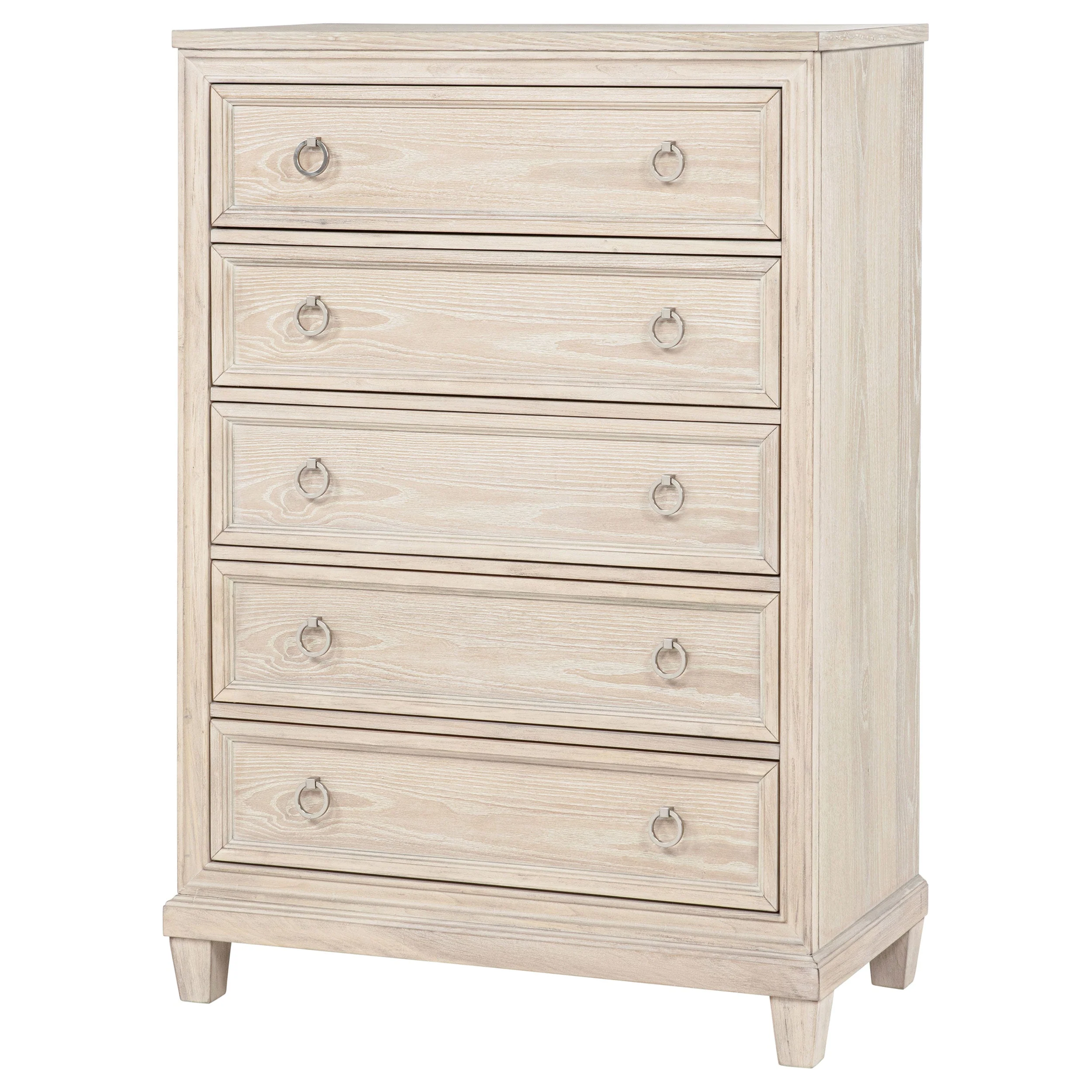 Pembroke Washed Oak 5-drawer Chest of Drawers - Image 4