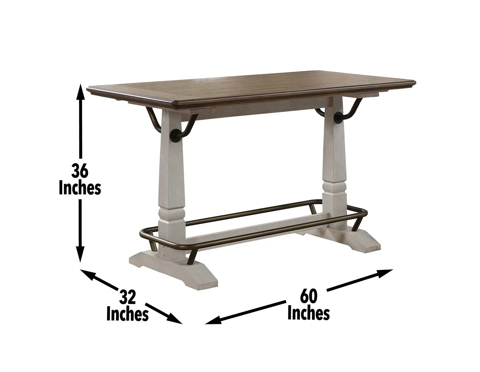 Pendleton Ivory/Honey Oak Counter Height Dining Set - Image 15