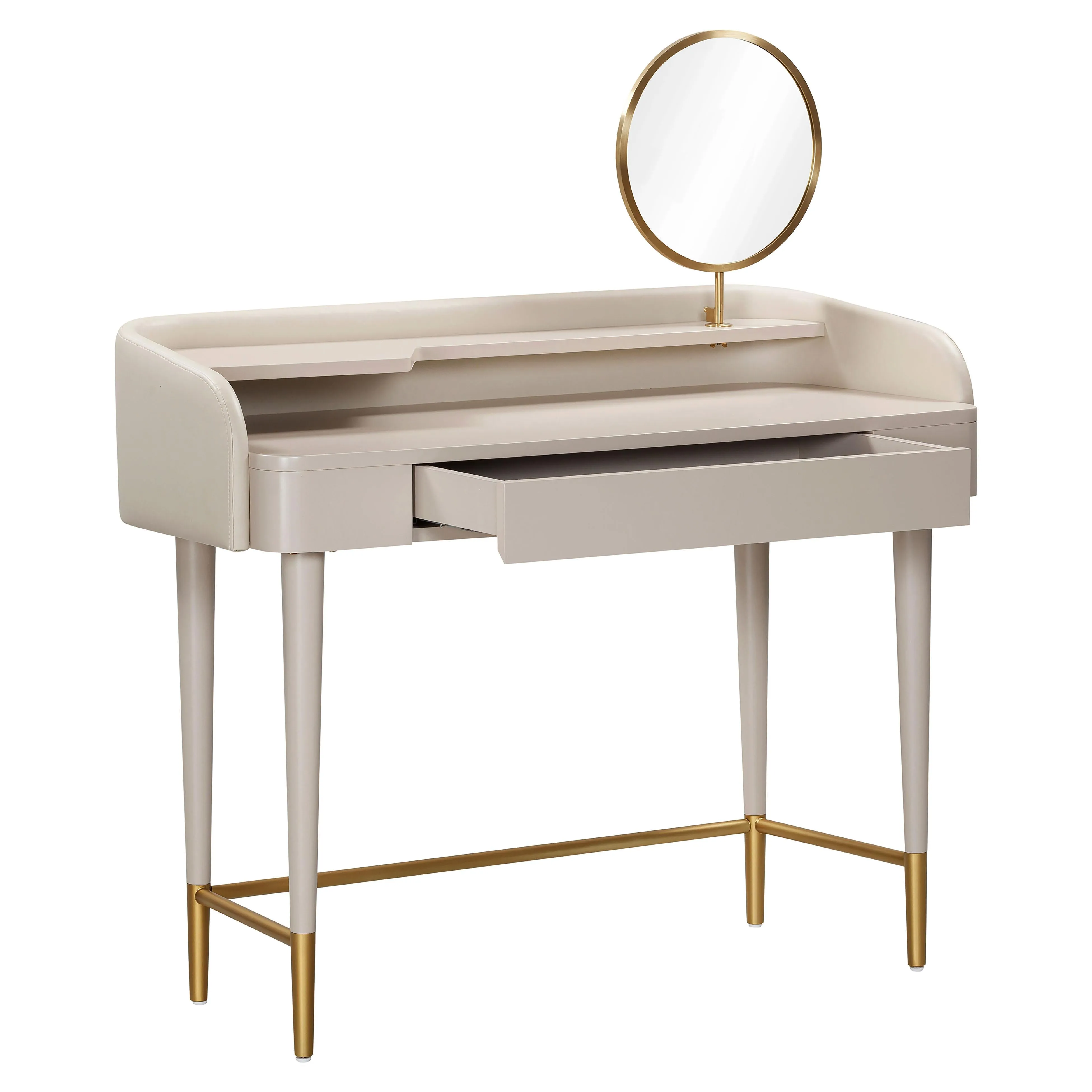 Penelope Performance Vegan Leather Wrapped Vanity Desk - Image 17