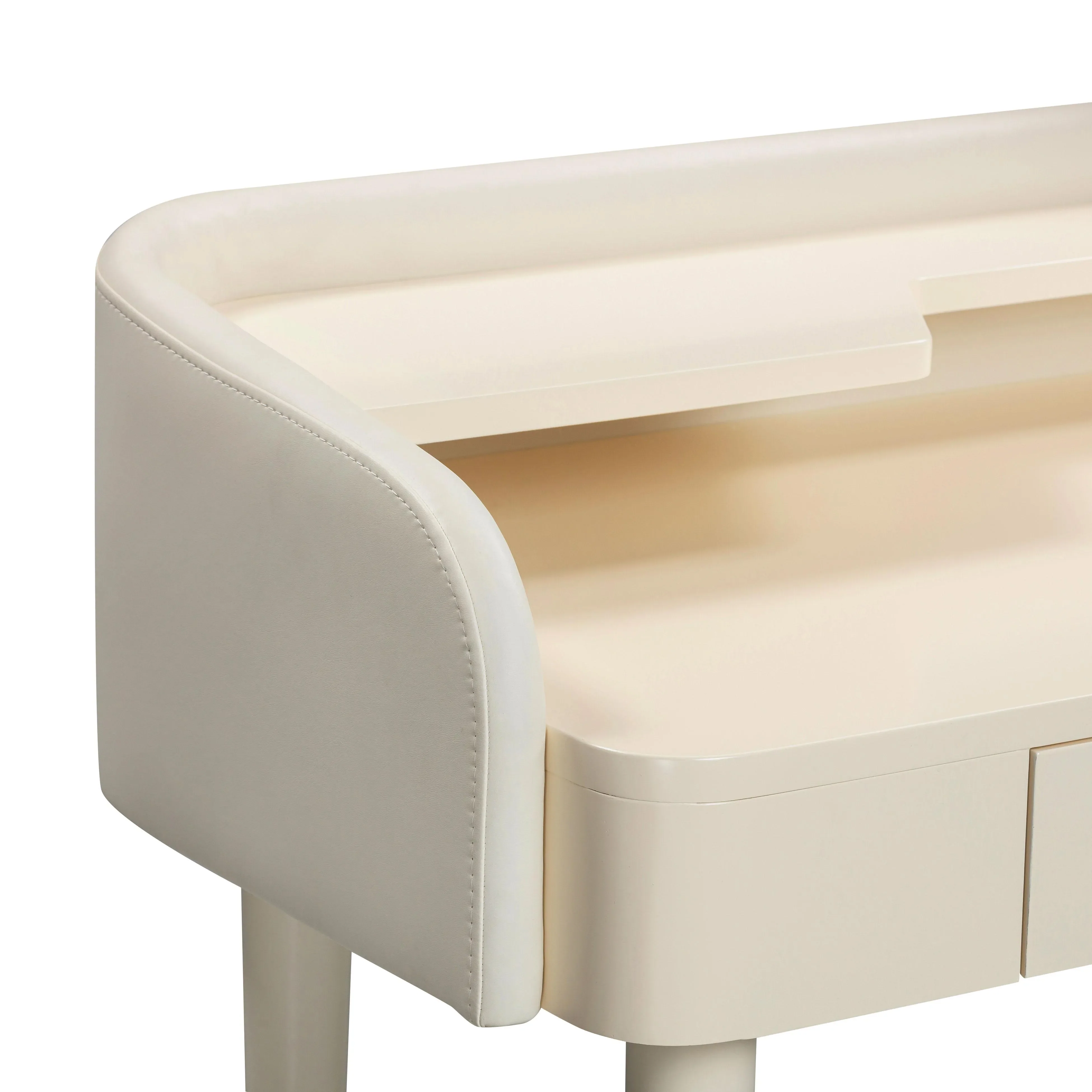 Penelope Performance Vegan Leather Wrapped Vanity Desk - Image 4