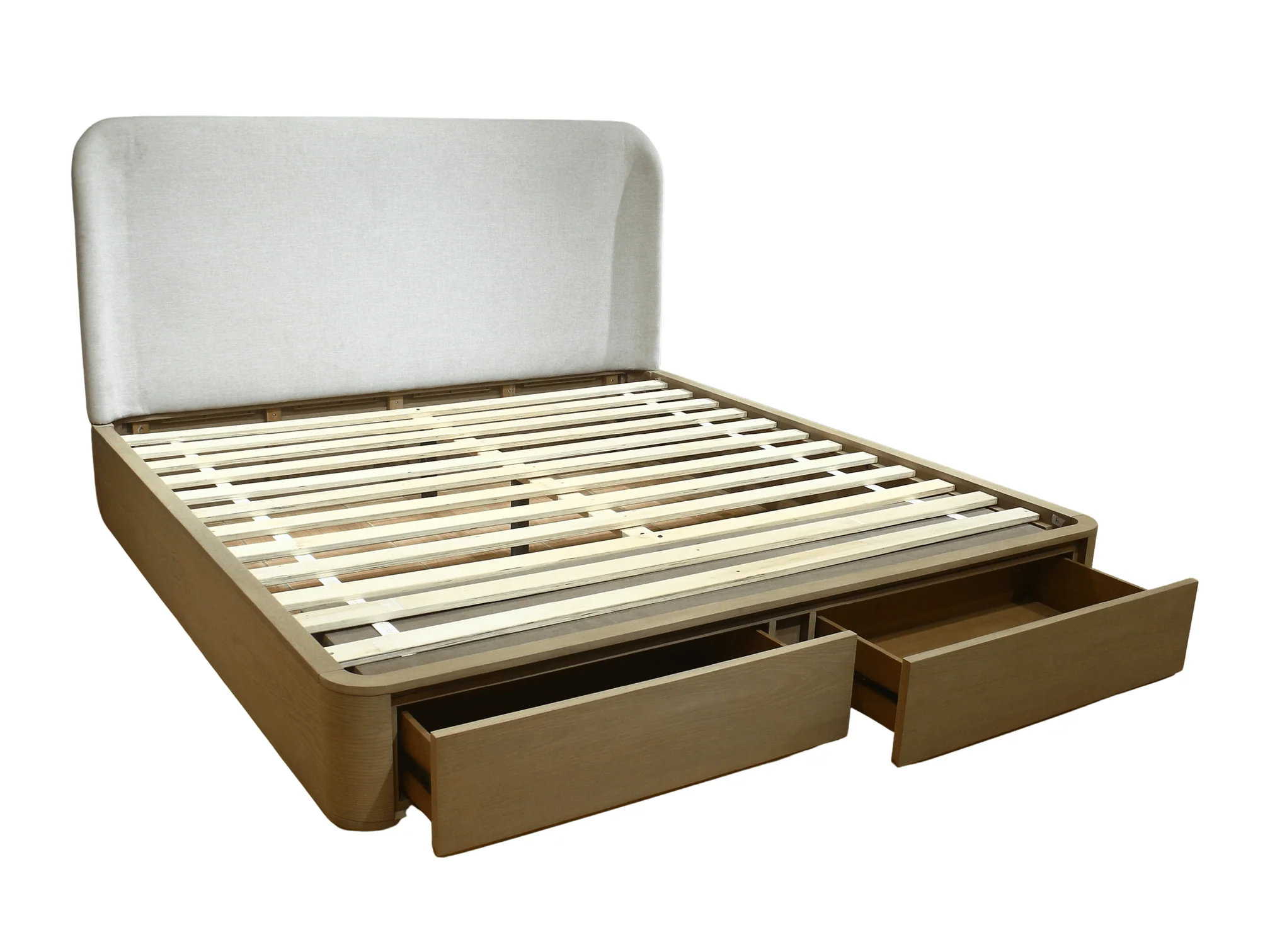 Penny Buff Cream Queen Storage Bed