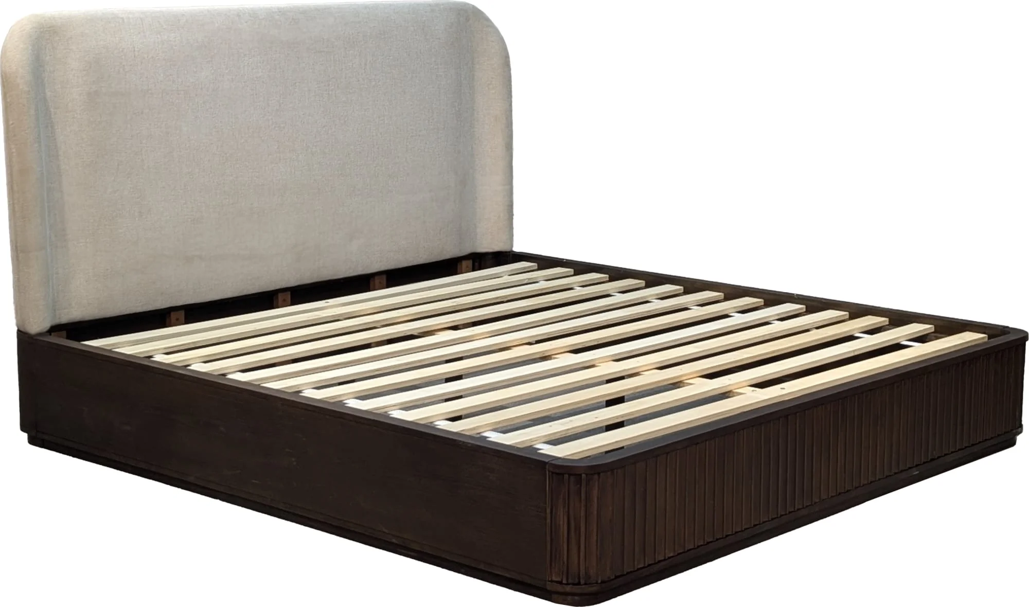 Penny Fluted Chocolate Mousse King Bed - Image 3