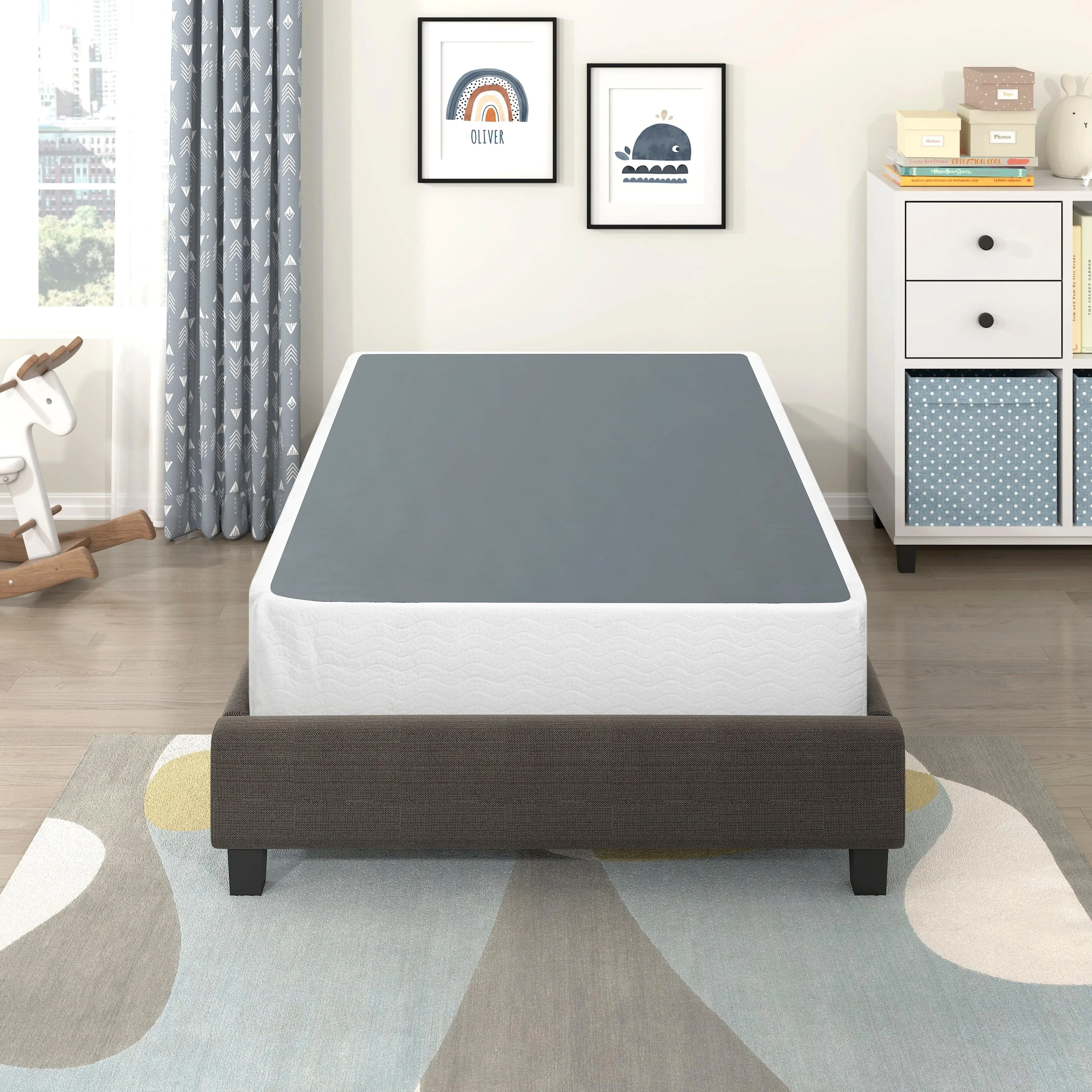 Perrin White Twin Mattress Foundation - Image 9