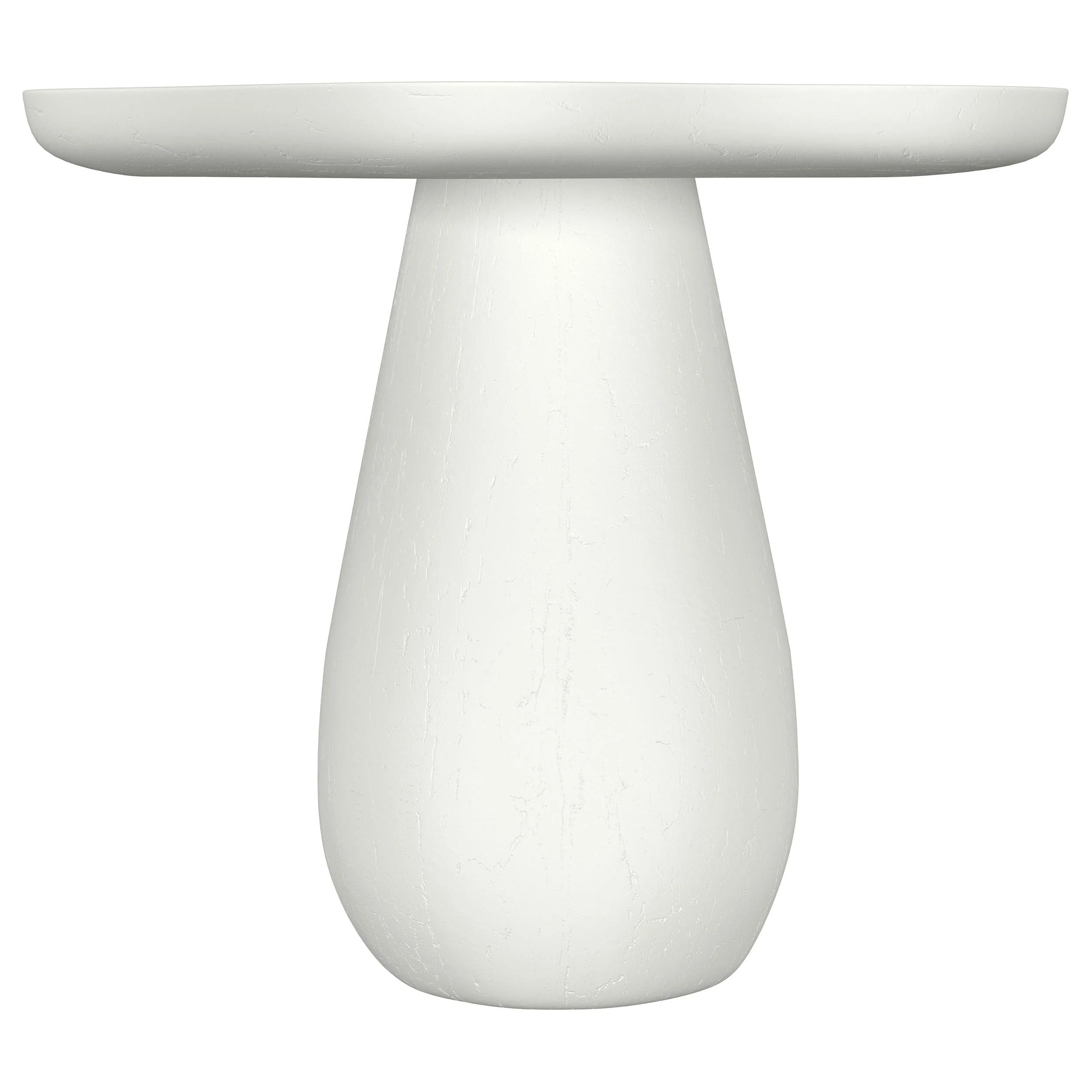 Perth Off White 17-inch Cloud Shaped Top Side Table - Image 3