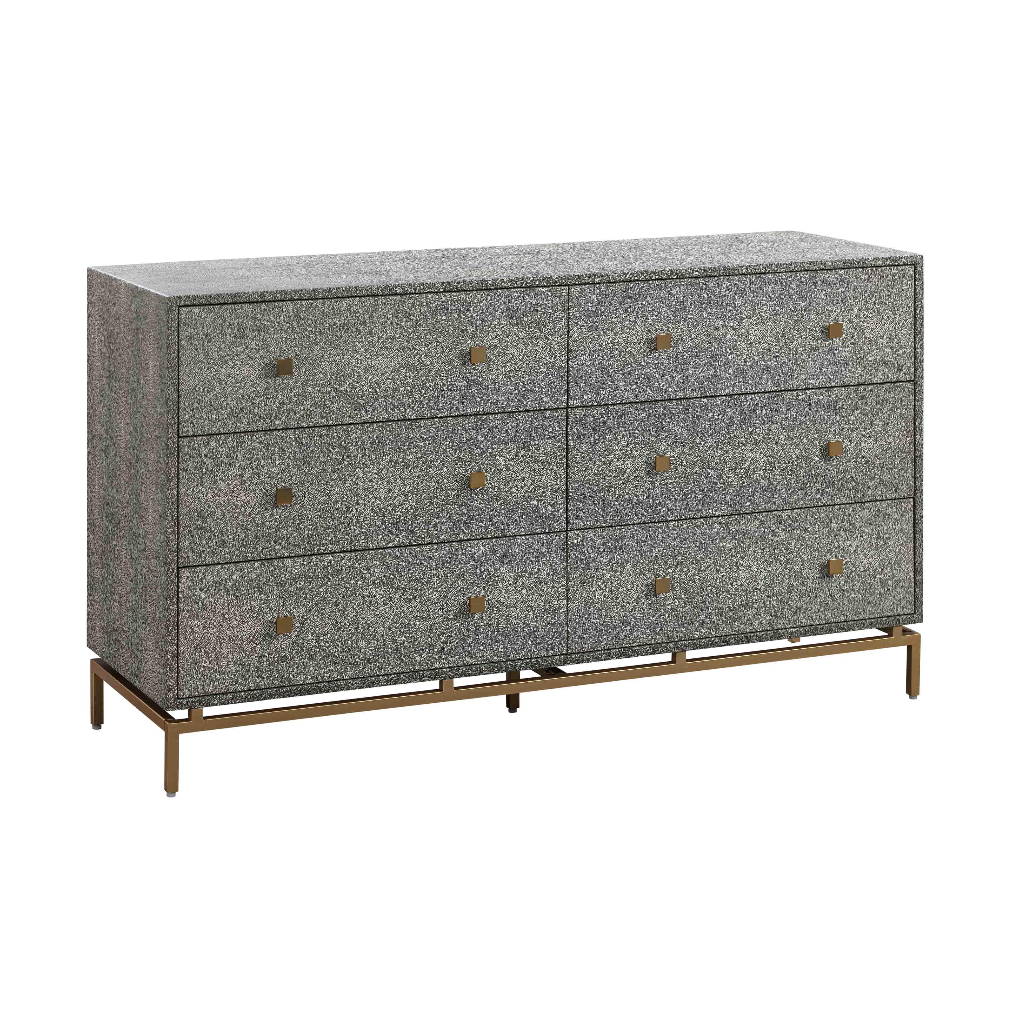 Pesce Shagreen 6 Drawer Dresser - Image 9