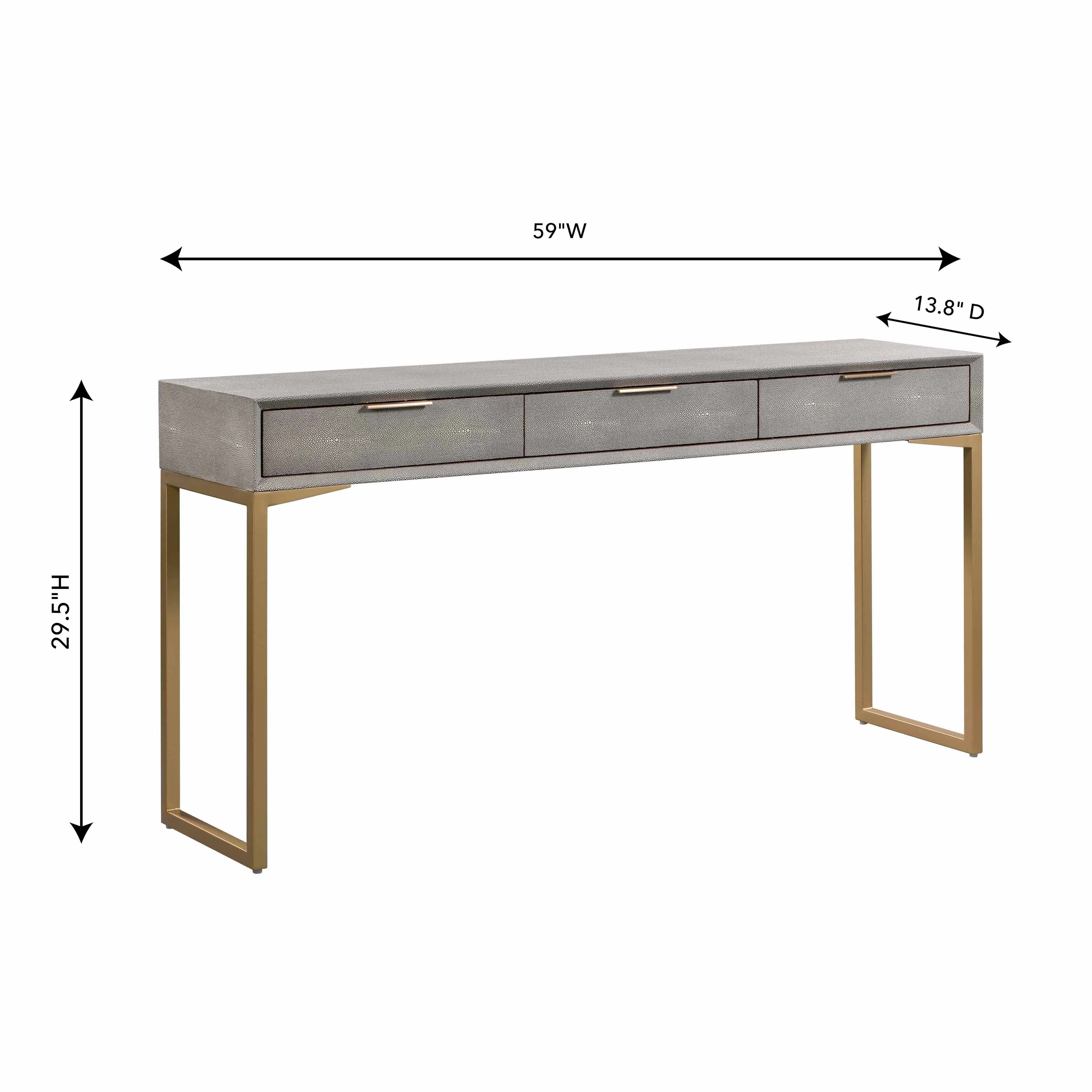 Pesce Shagreen Console Table - Image 6