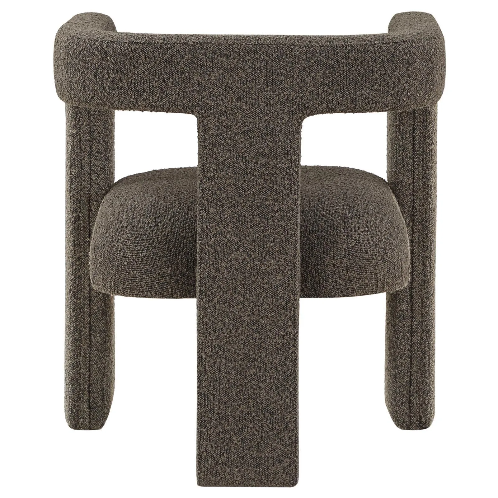 Petra Chocolate Brown Boucle Upholstered Accent Side Chair - Image 6