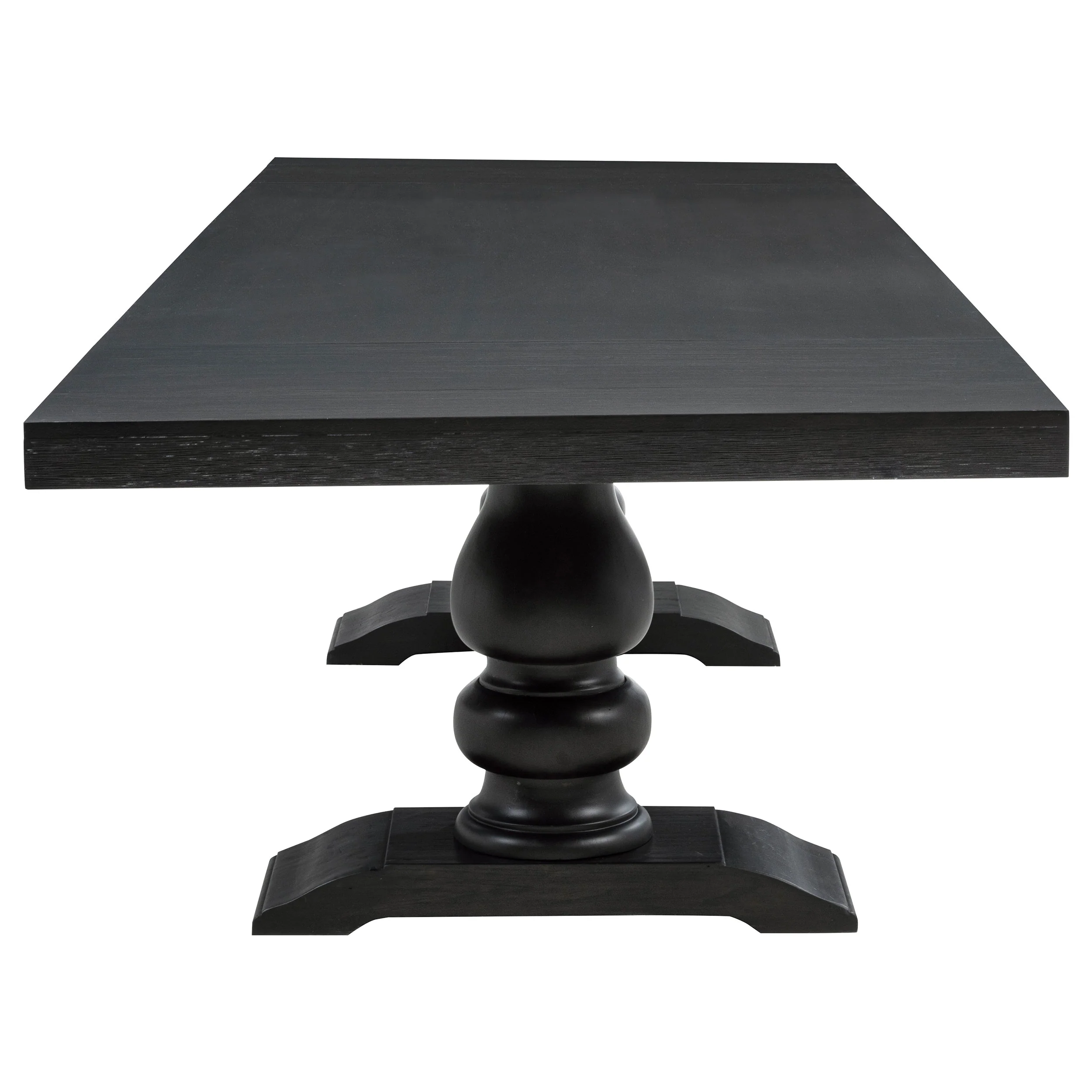 Phelps Distressed Noir 7-piece Rectangular Dining Table Set - Image 5