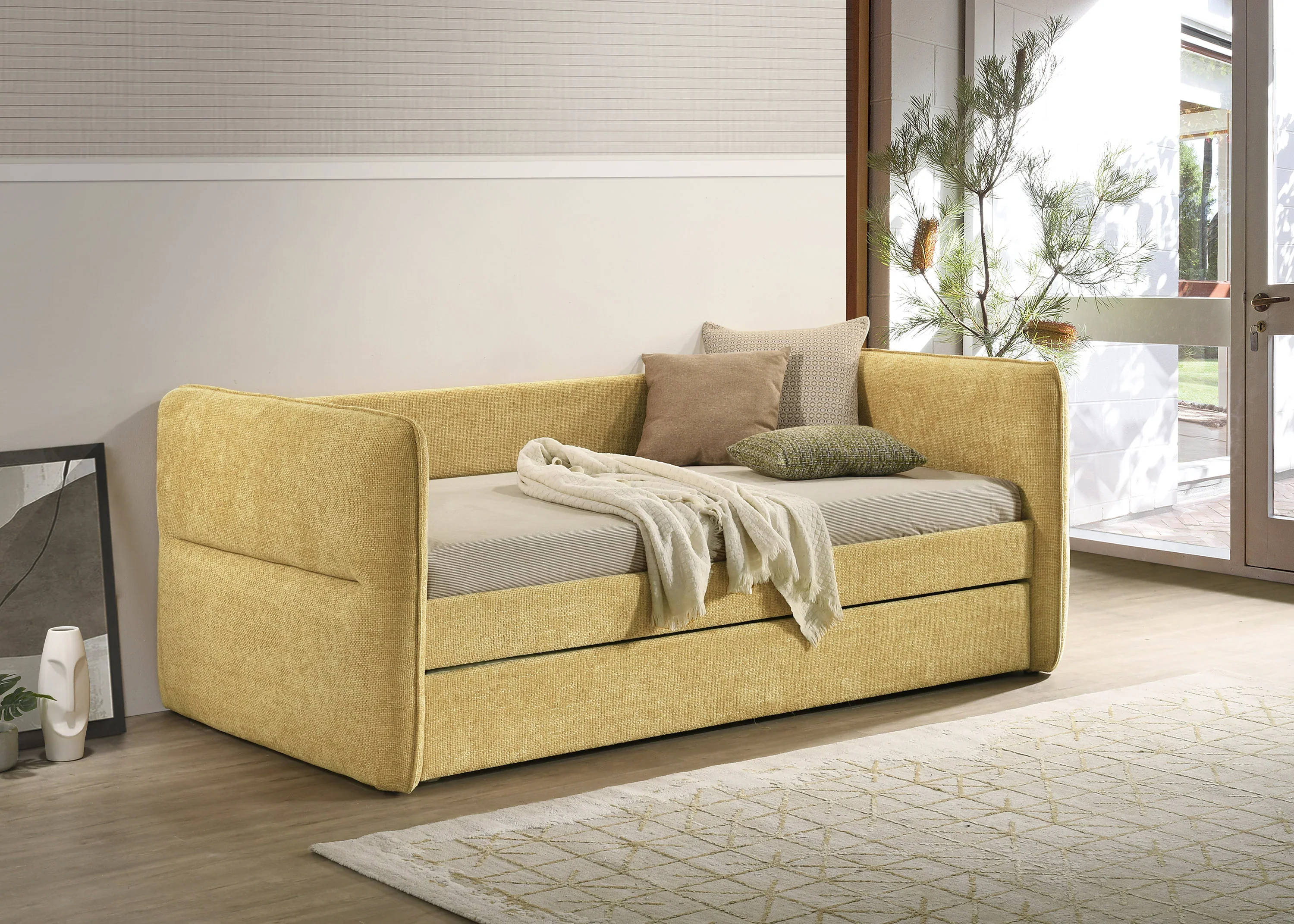 Philipa Gold Daybed with Trundle - Image 2