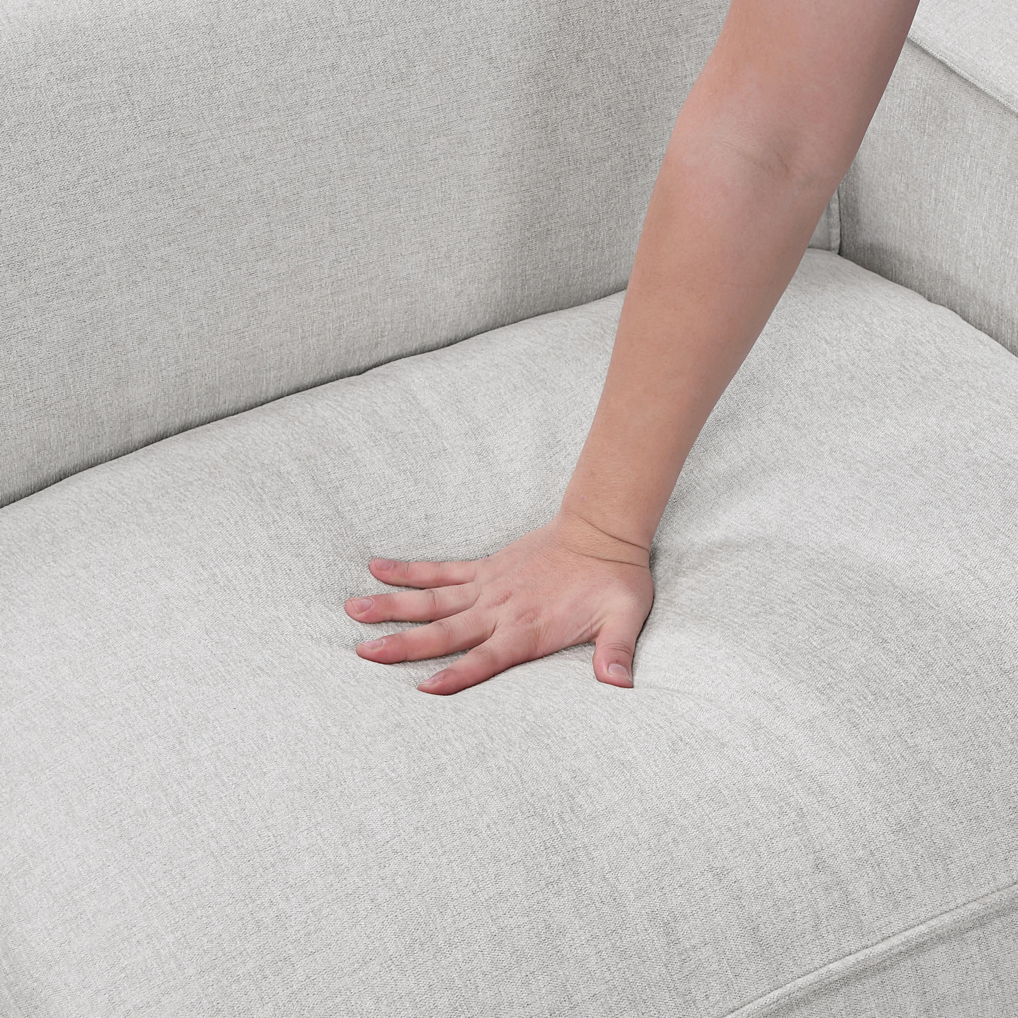 Phoebe Light Gray Power Double Reclining Sofa and Loveseat - Image 19