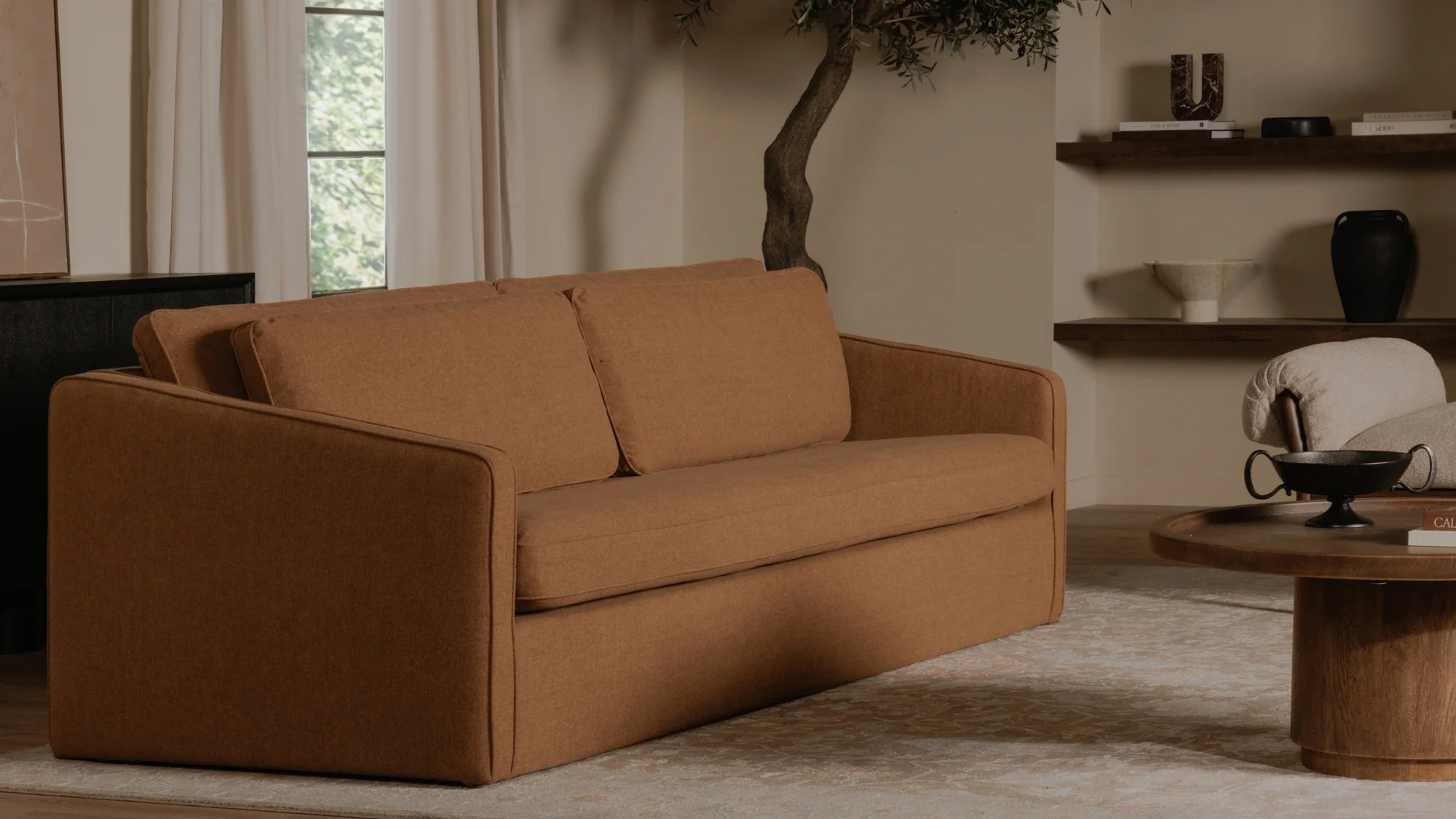 Phoebe Sofa Rust - Image 6