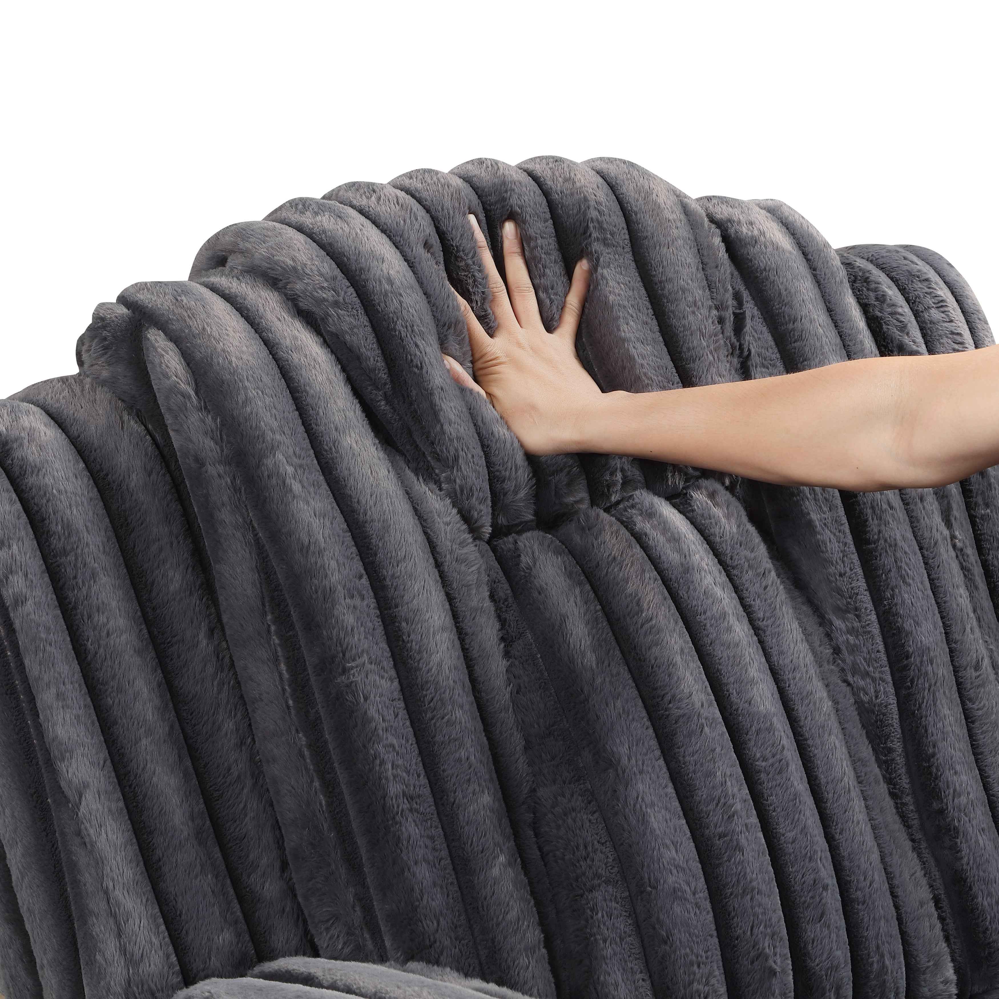 Phyllis Dark Gray Double Reclining Sofa - Image 5