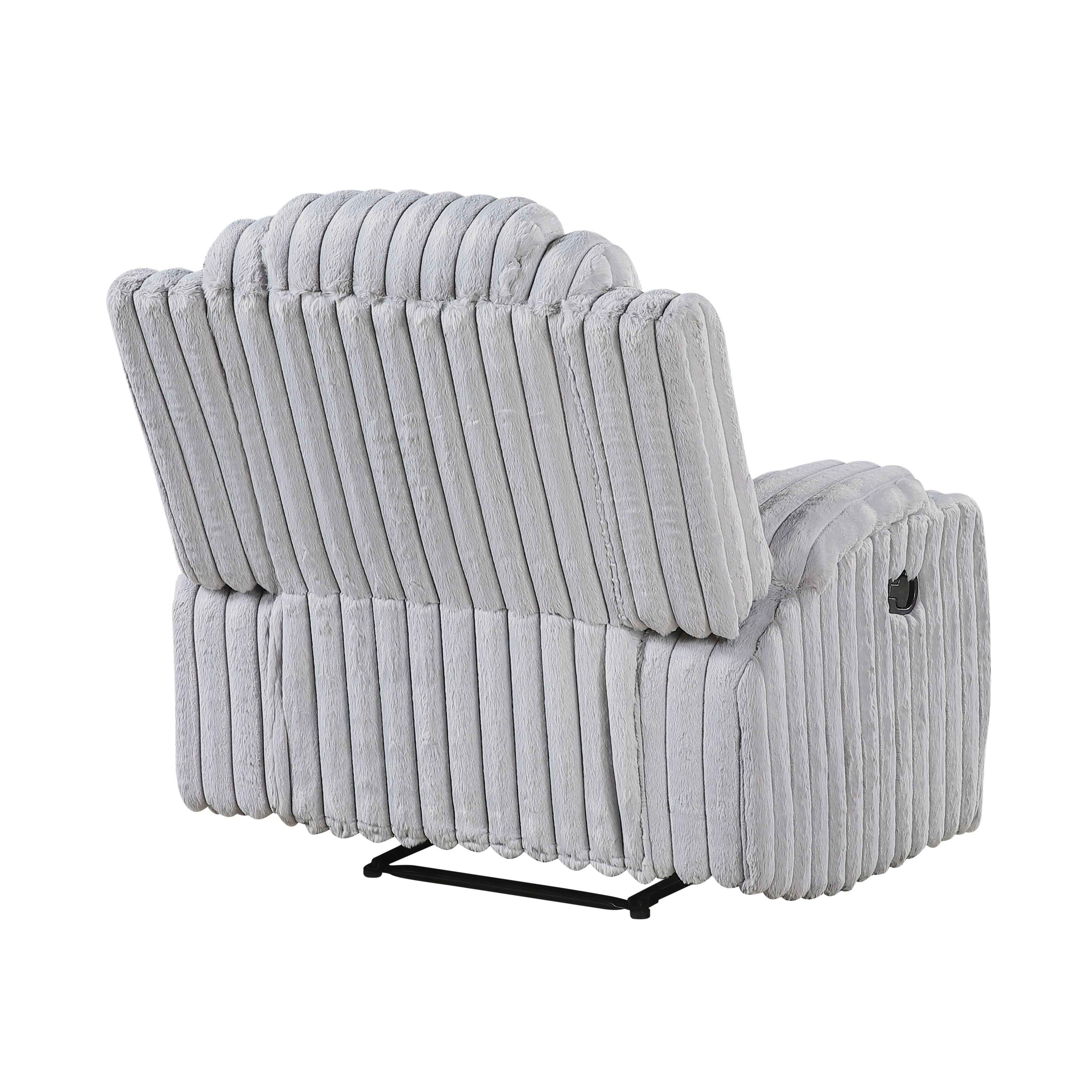 Phyllis Light Gray 3-Piece Reclining Living Room Set - Image 14
