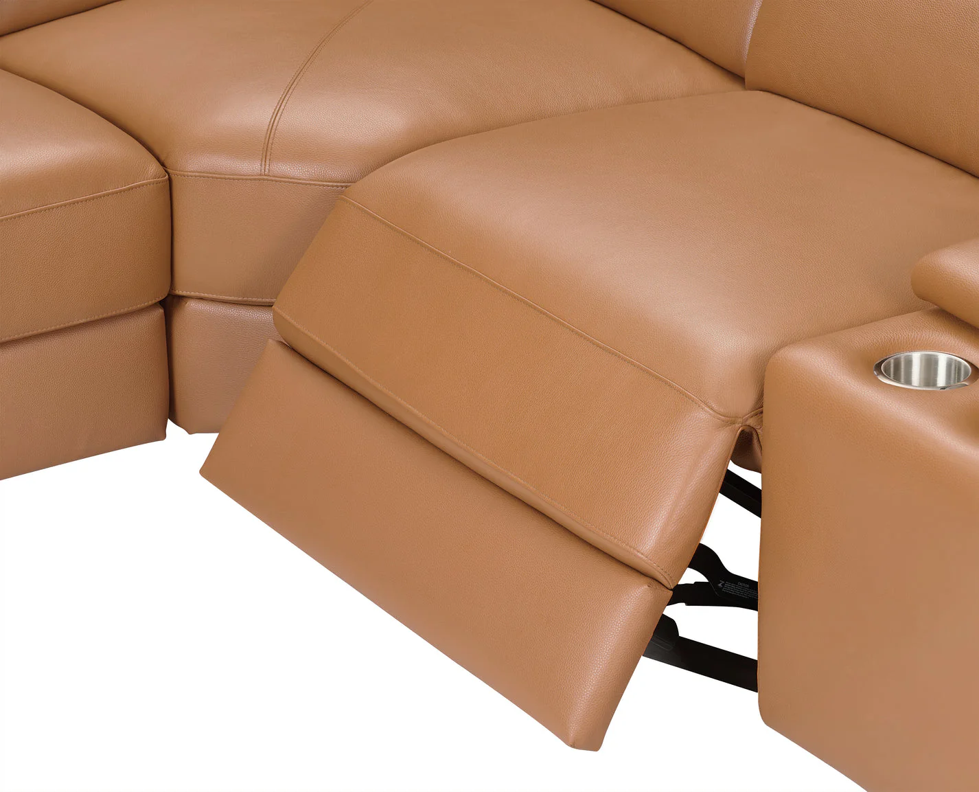 Picasso II Caramel 6-Piece 2 Power Reclining Sectional - Image 4